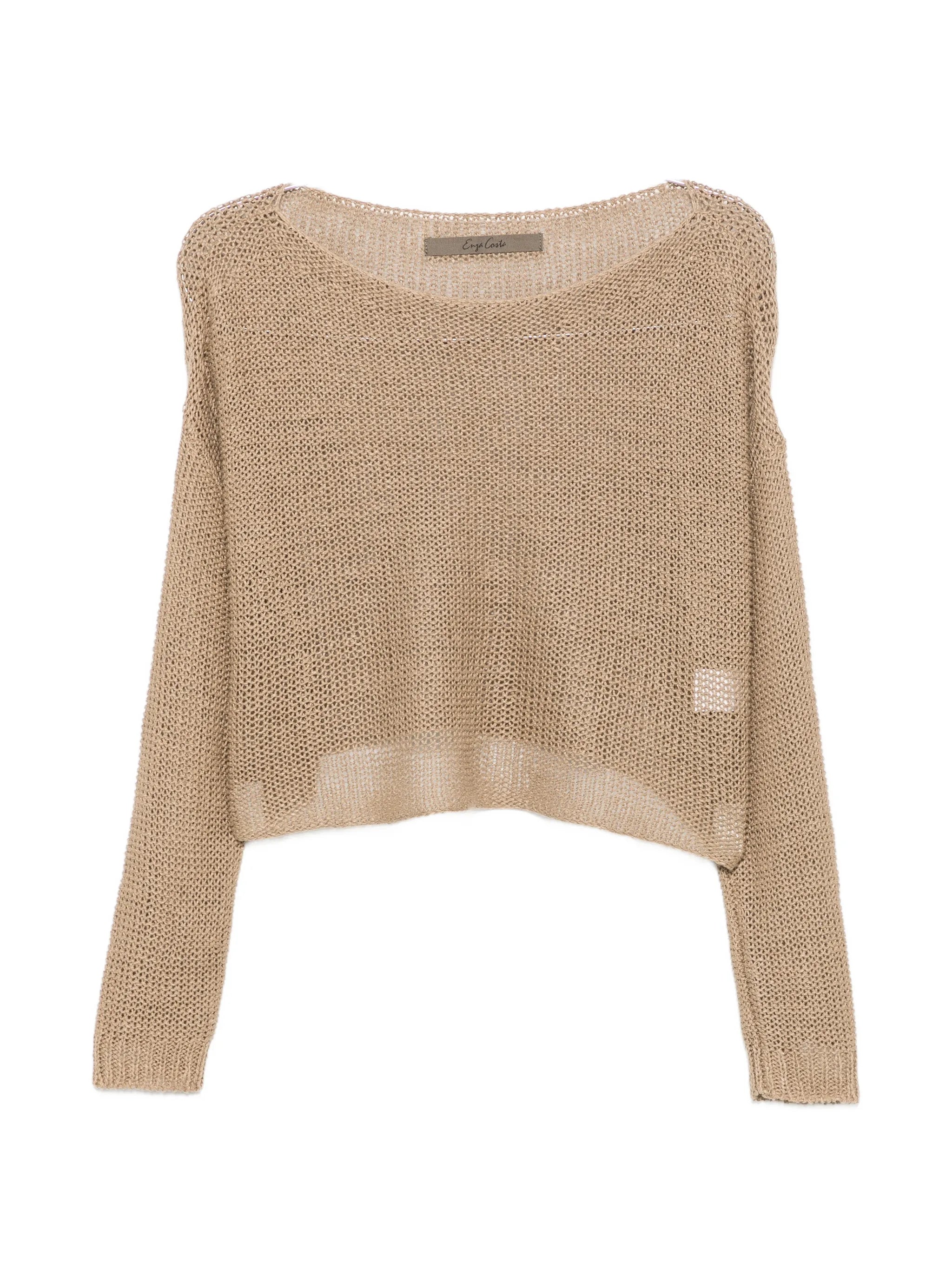 open-knit sweater