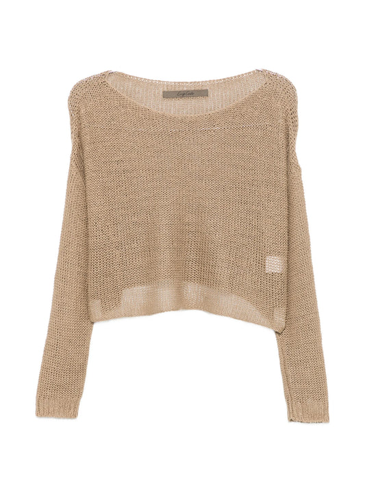 open-knit sweater