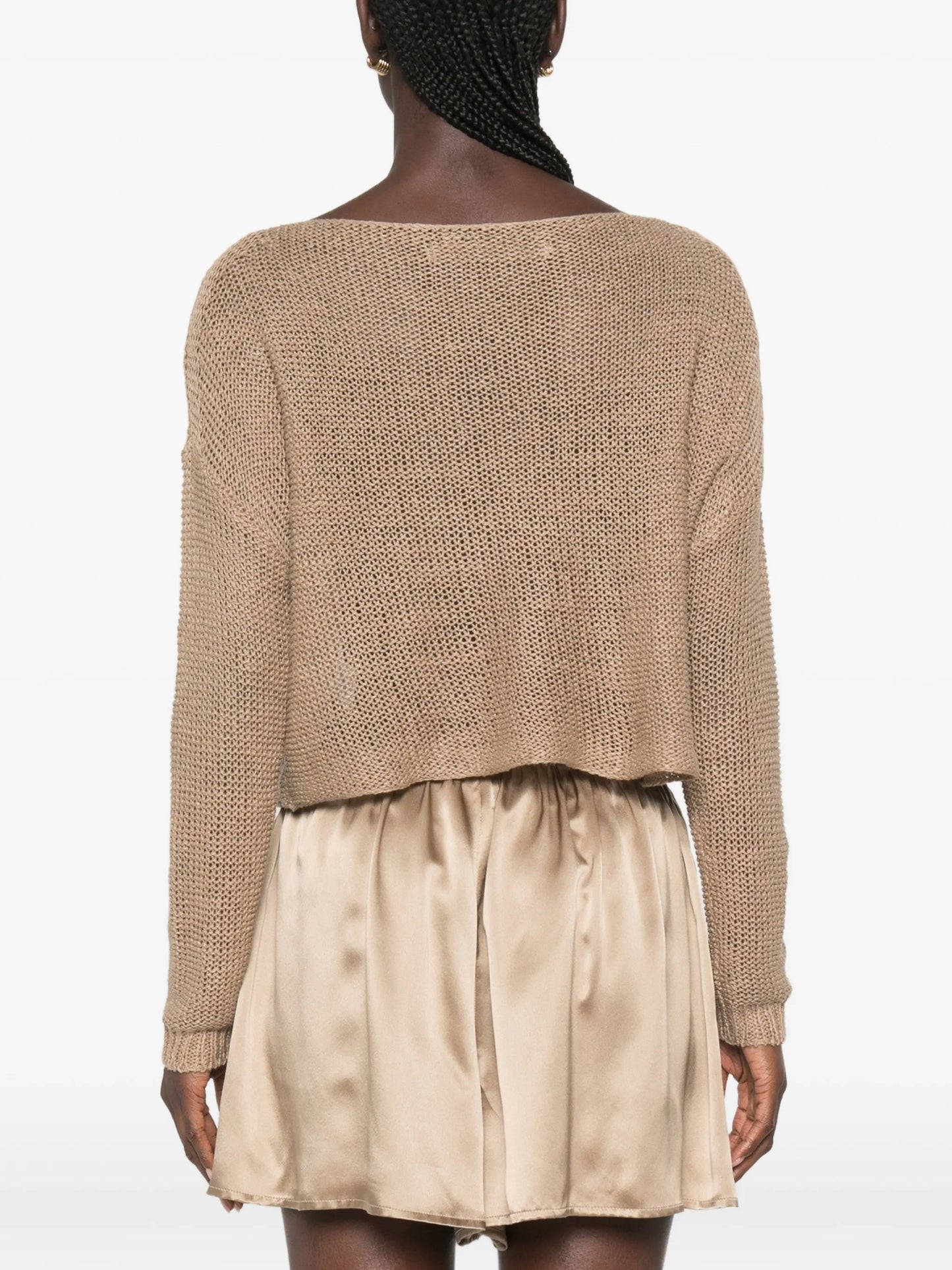 open-knit sweater