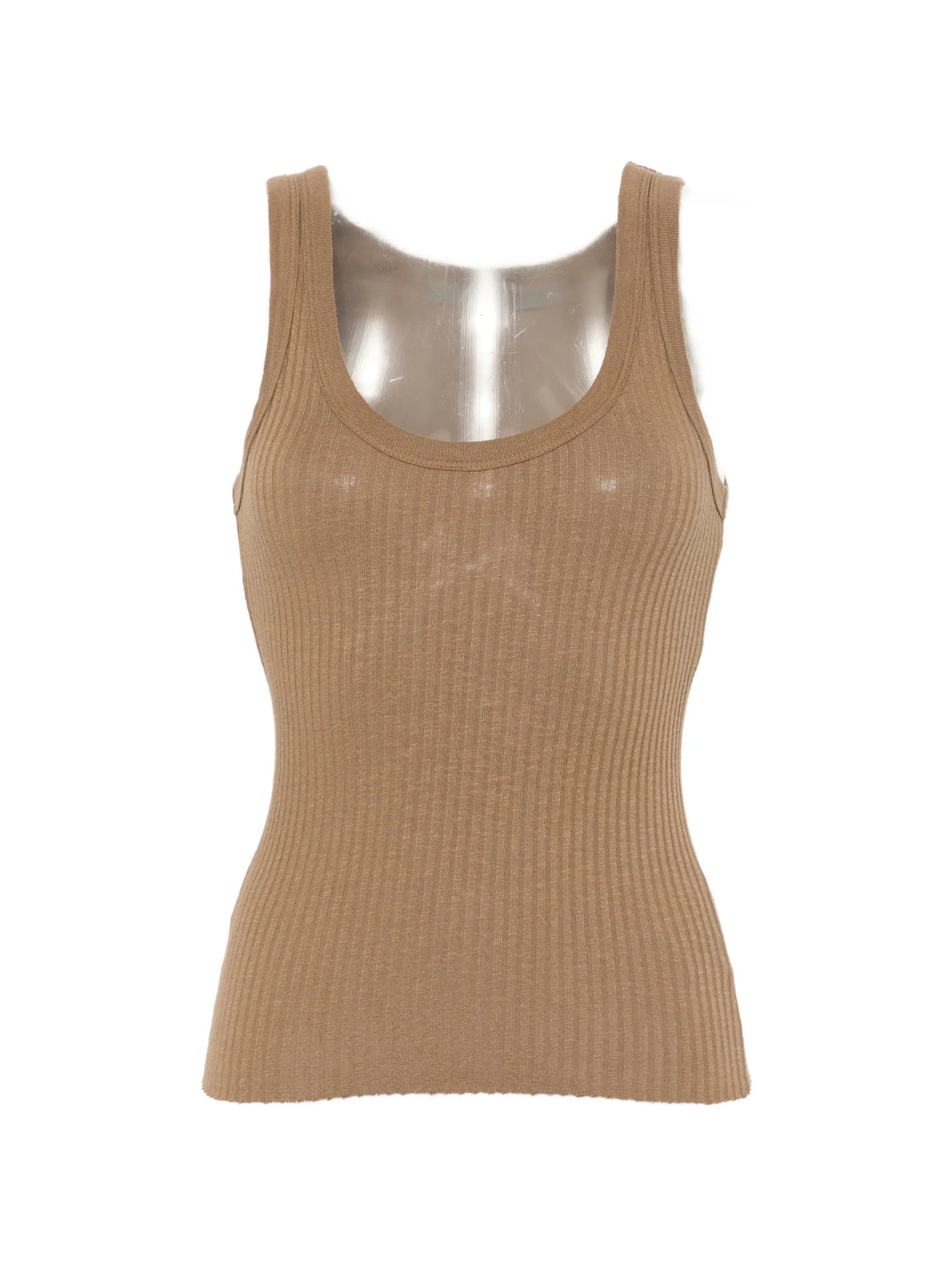 Military scoop-neck tank top
