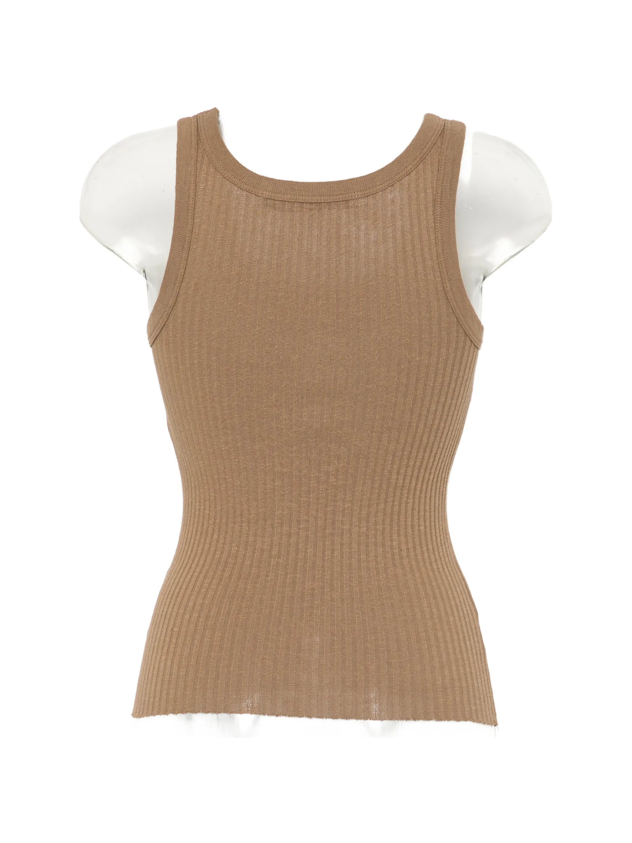 Military scoop-neck tank top
