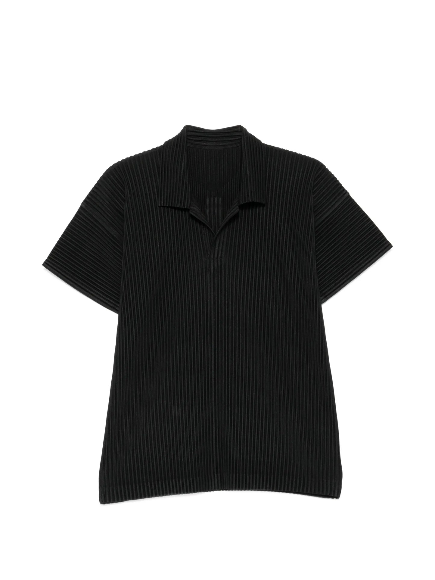 pleated short-sleeve T-shirt