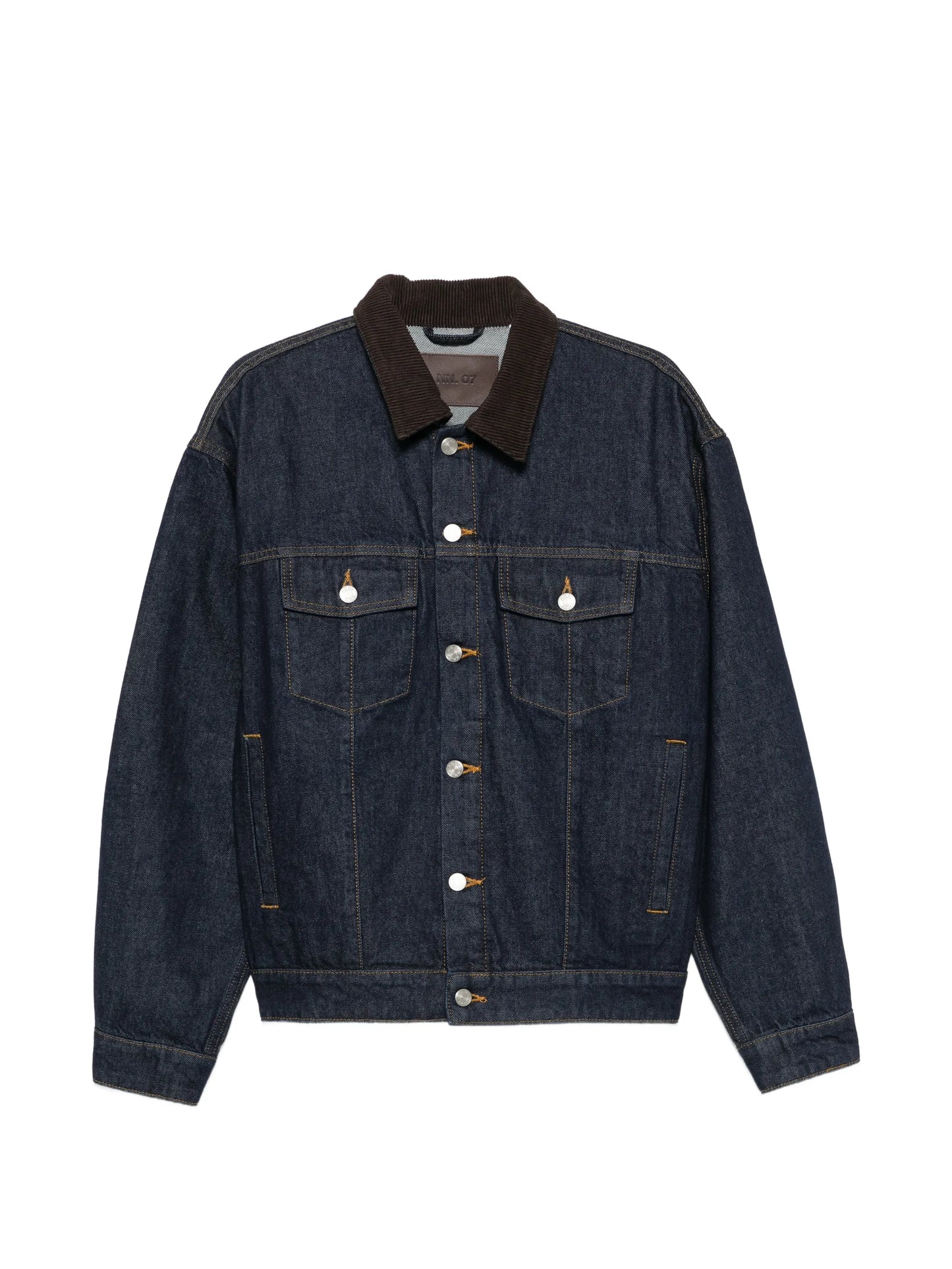 Roy 1882 corduroy-collar denim jacket