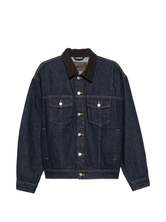 Roy 1882 corduroy-collar denim jacket