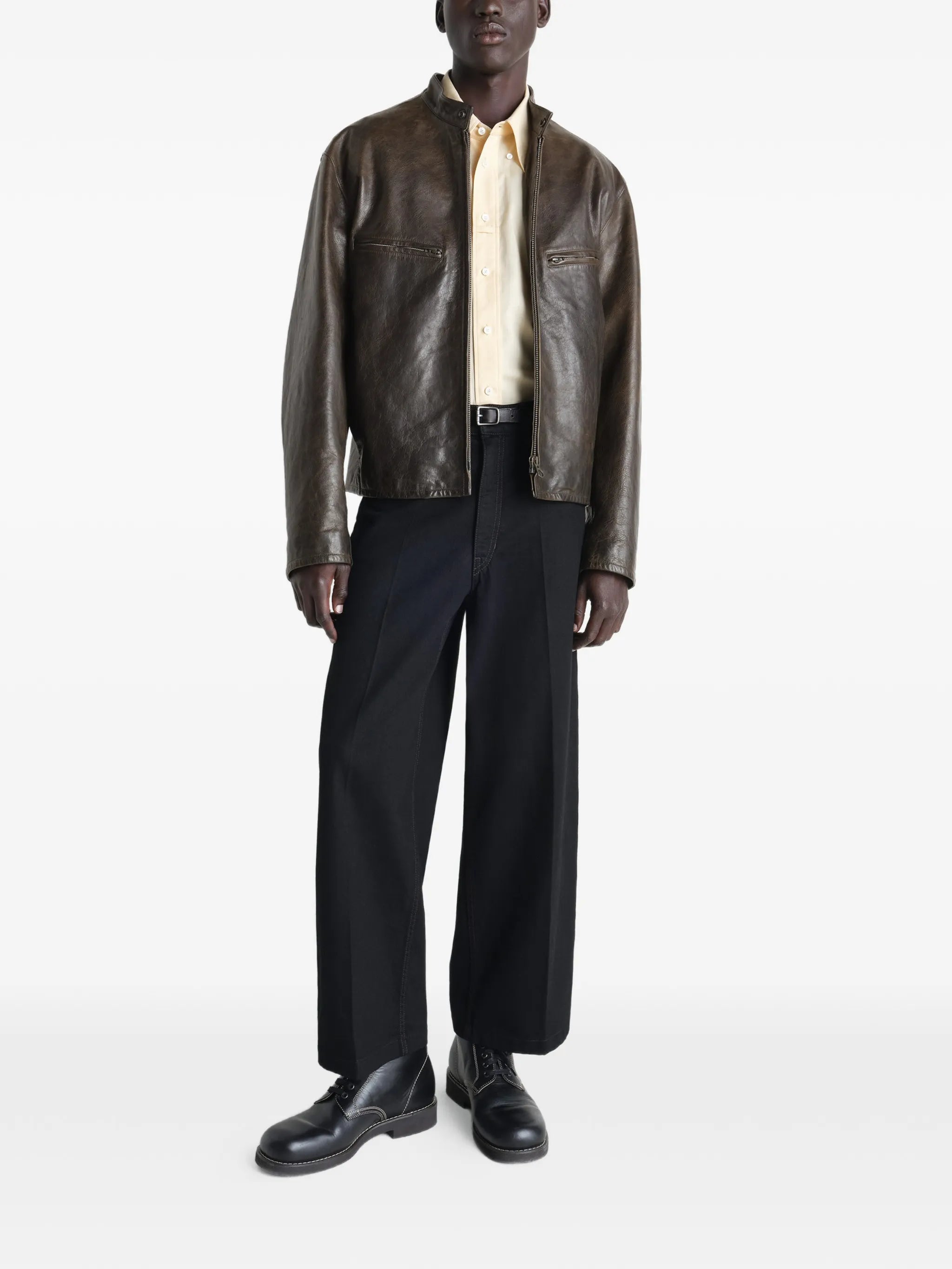 leather biker jacket