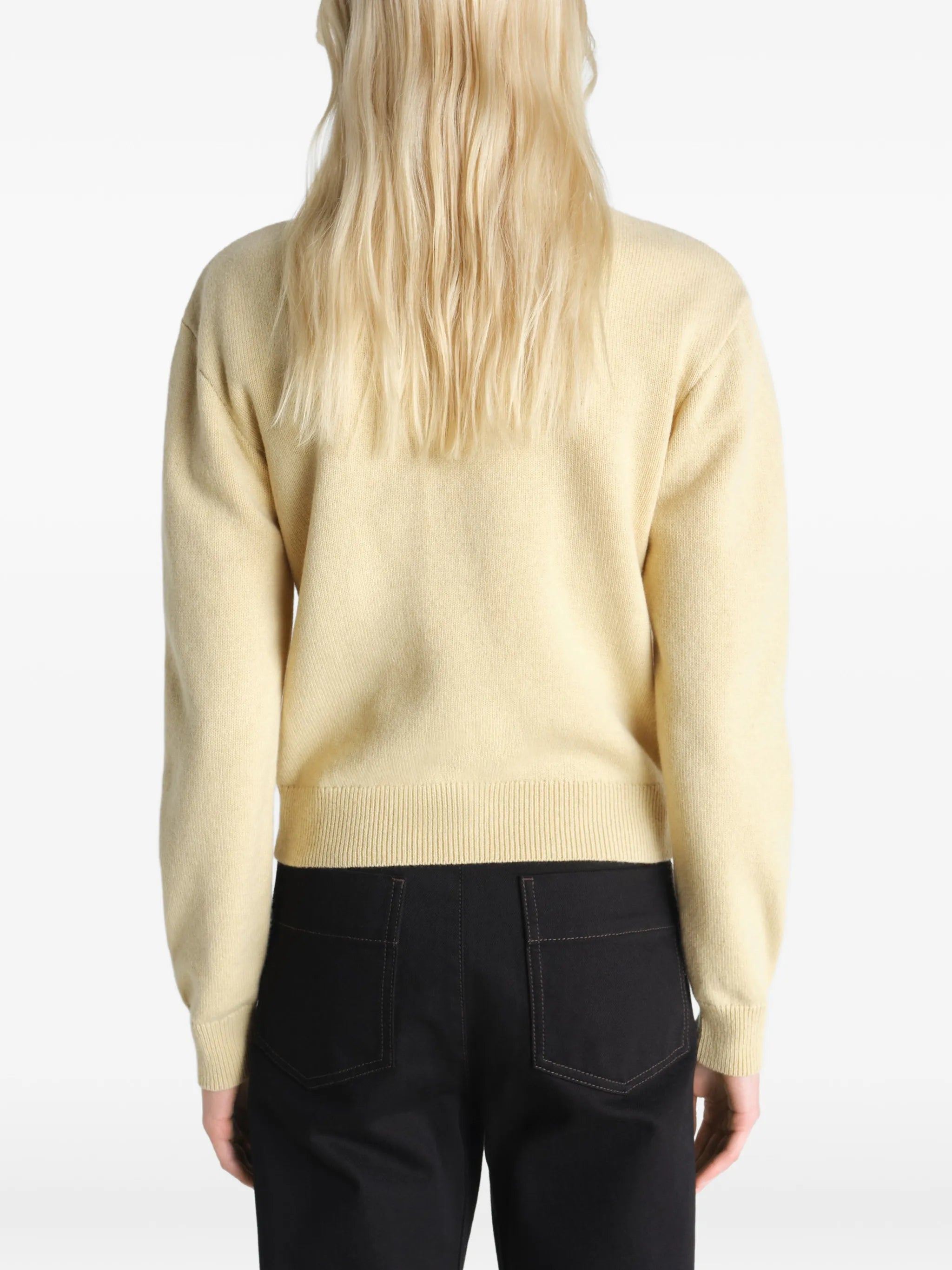 buttoned reversible cardigan
