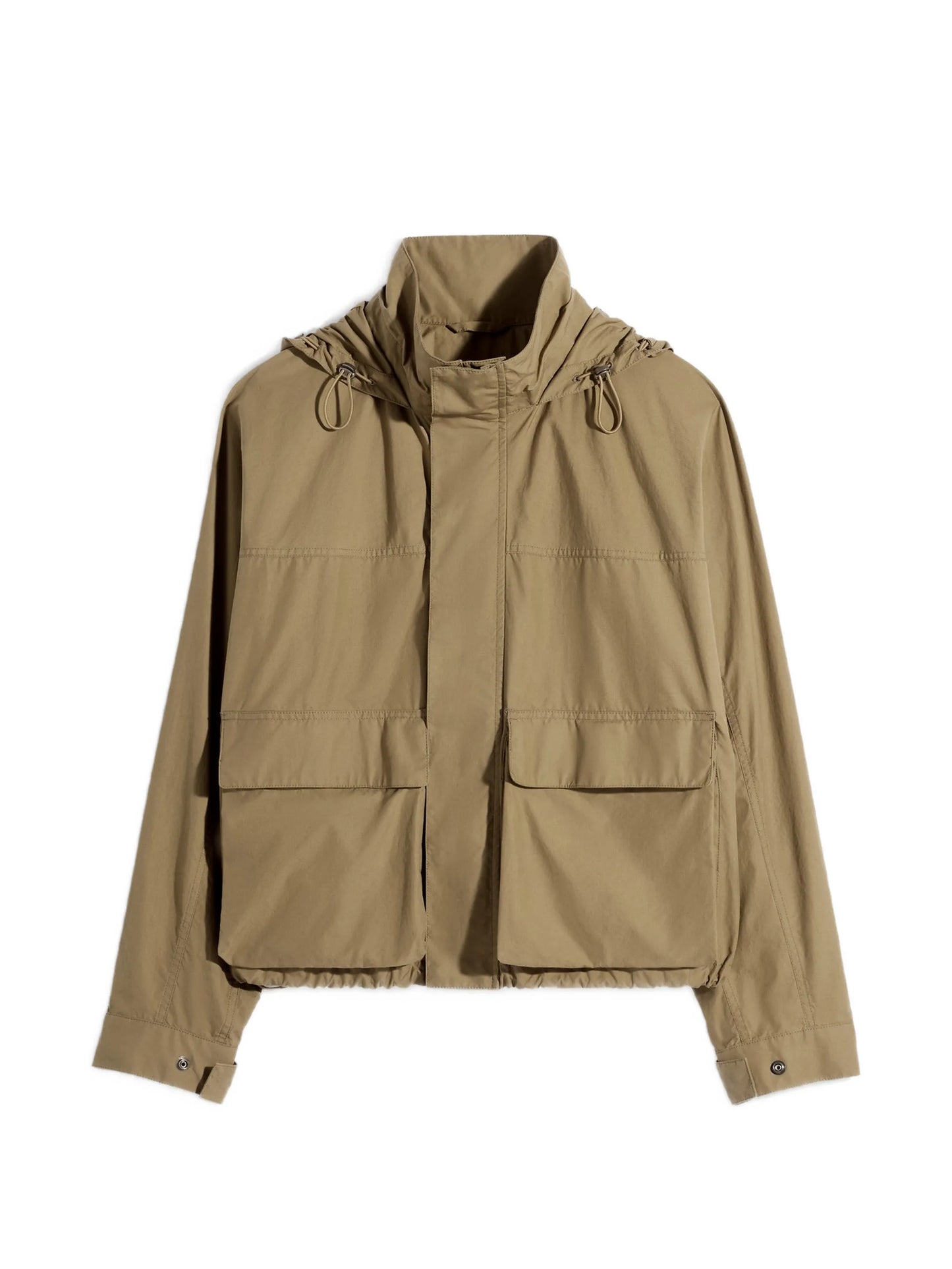 hooded rain parka