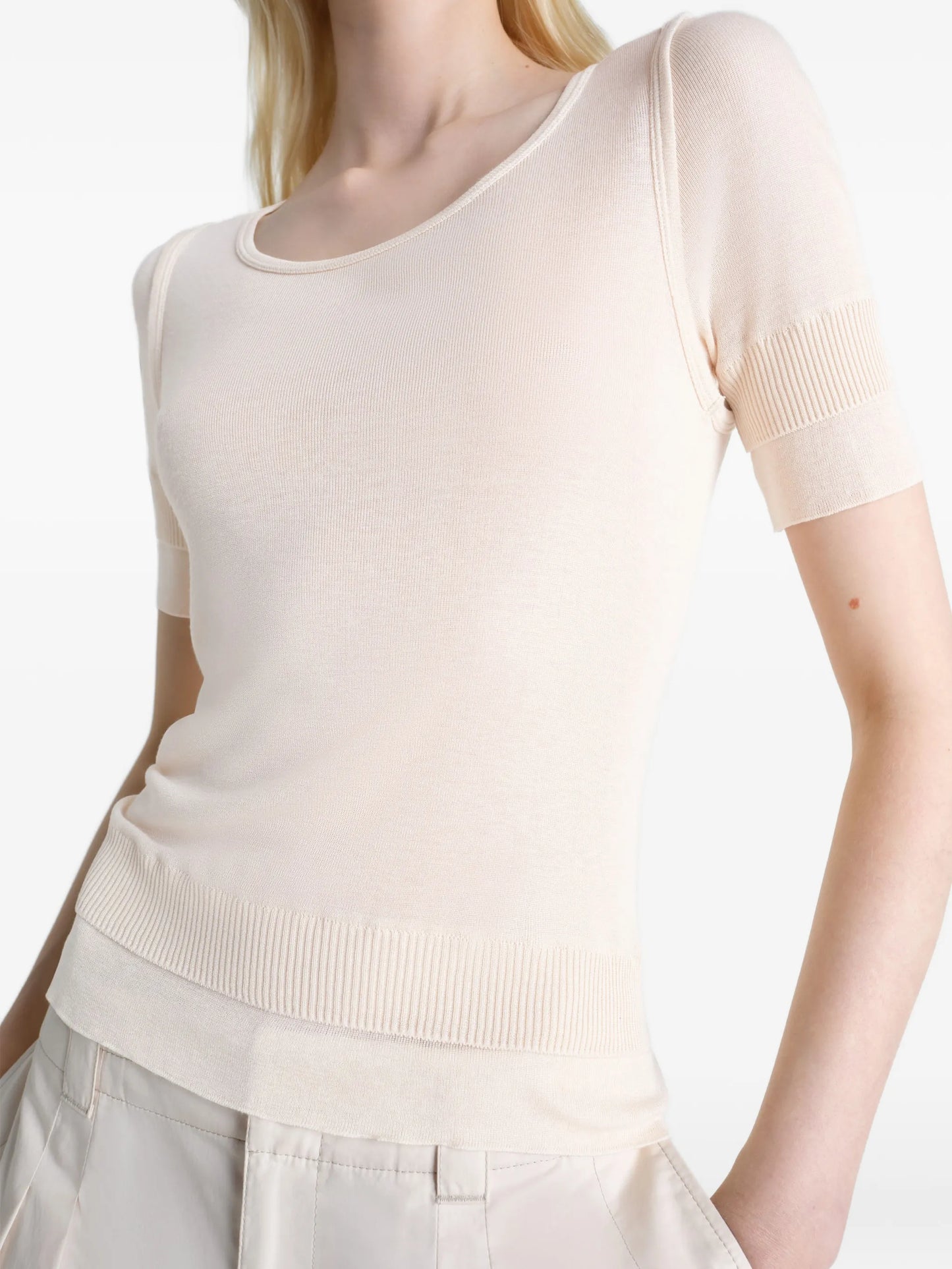 Trompe L'oeil short-sleeve T-shirt