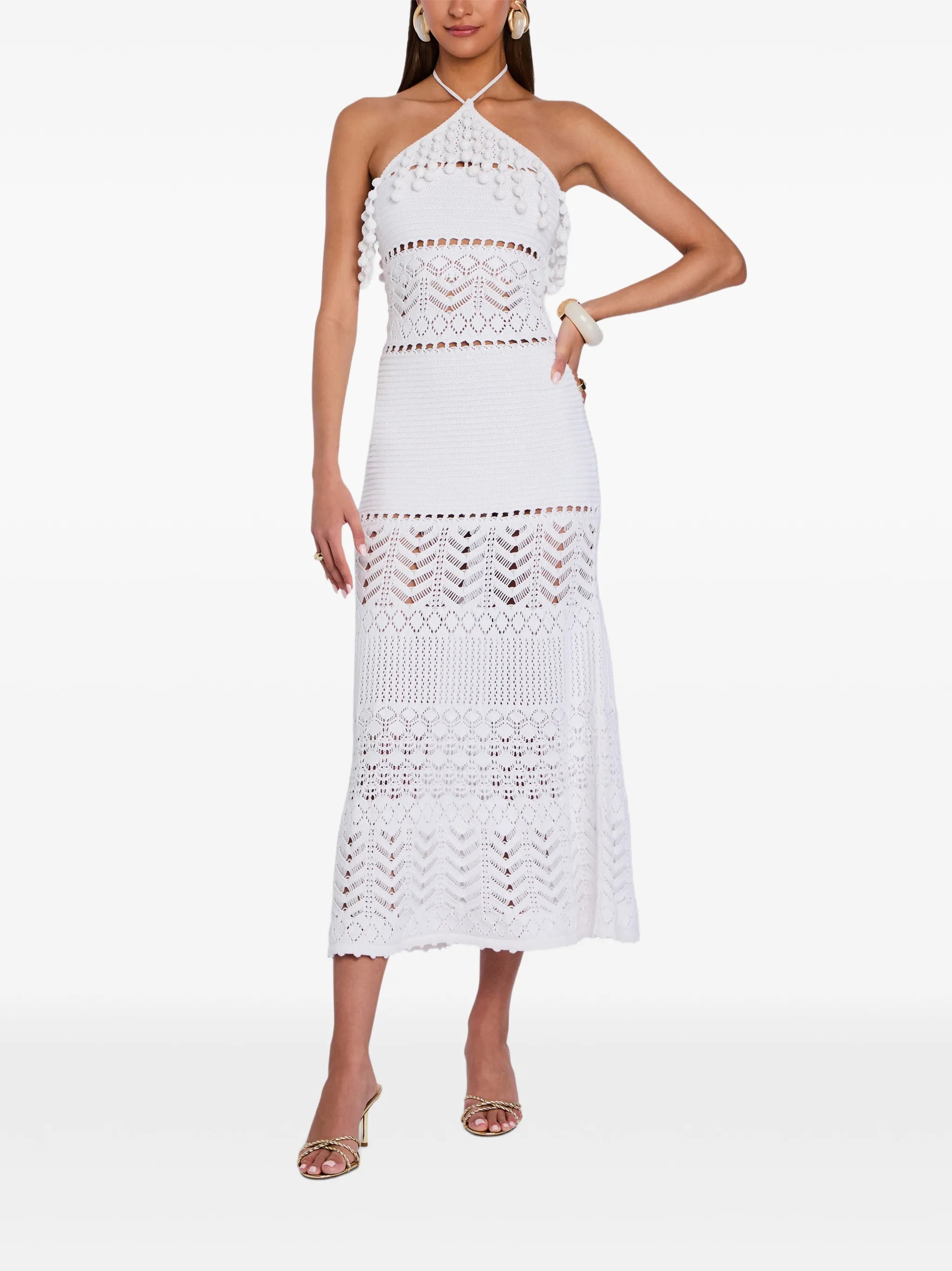 Perette crochet midi dress