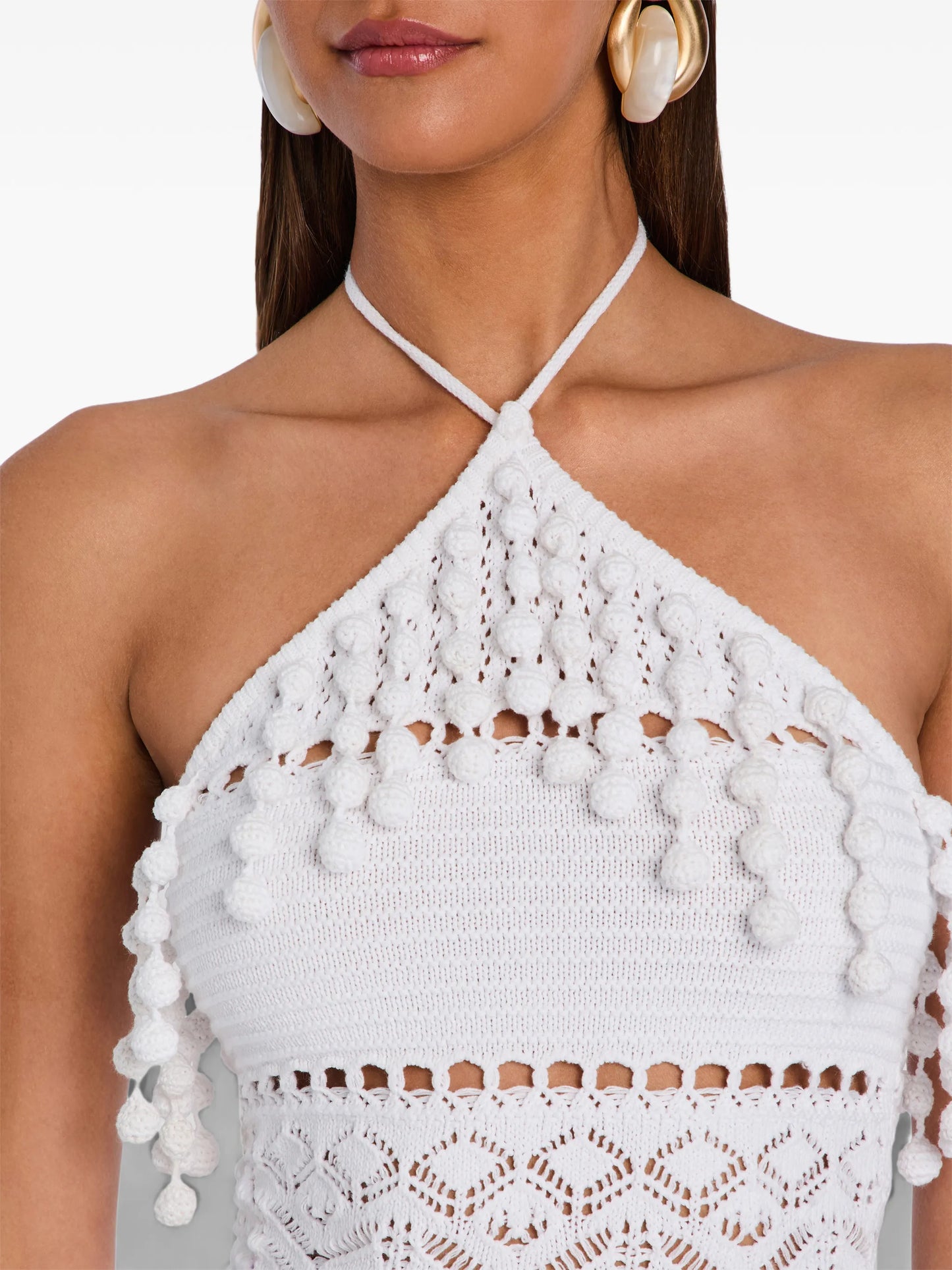 Perette crochet midi dress