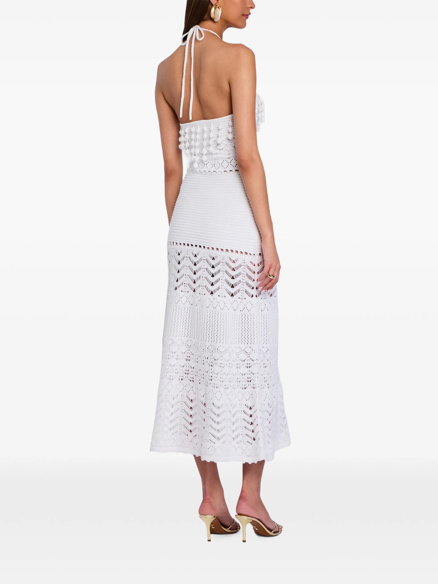 Perette crochet midi dress