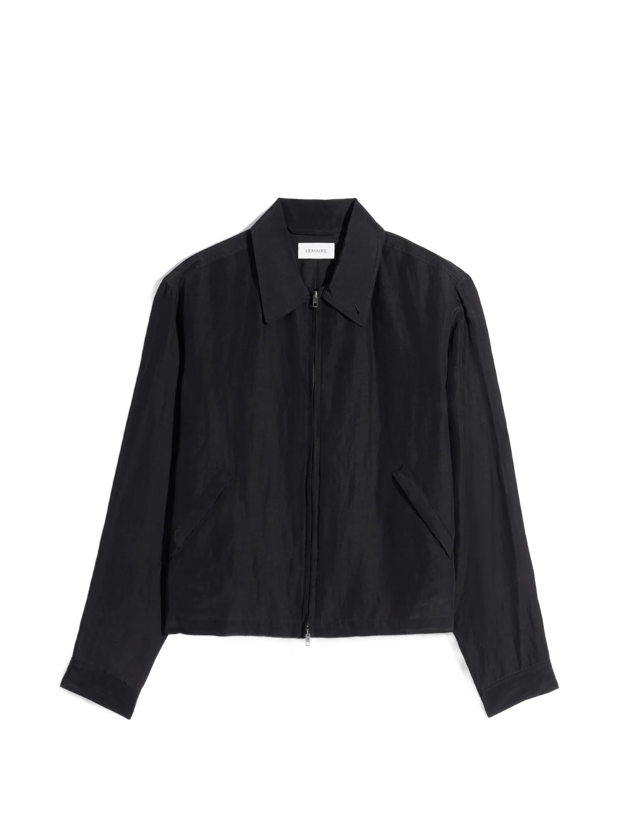 short blouson in linen viscose