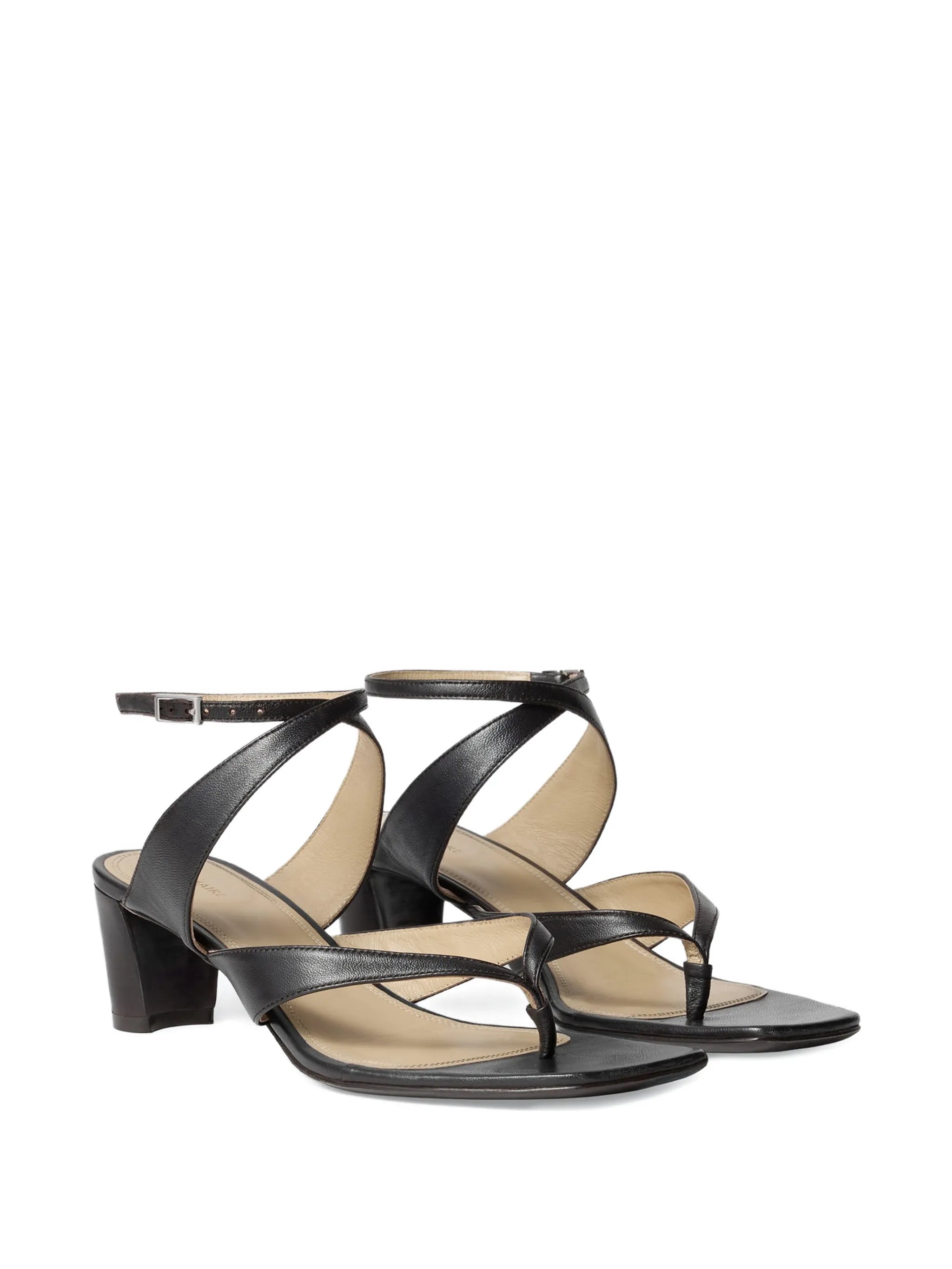 thong heeled sandals