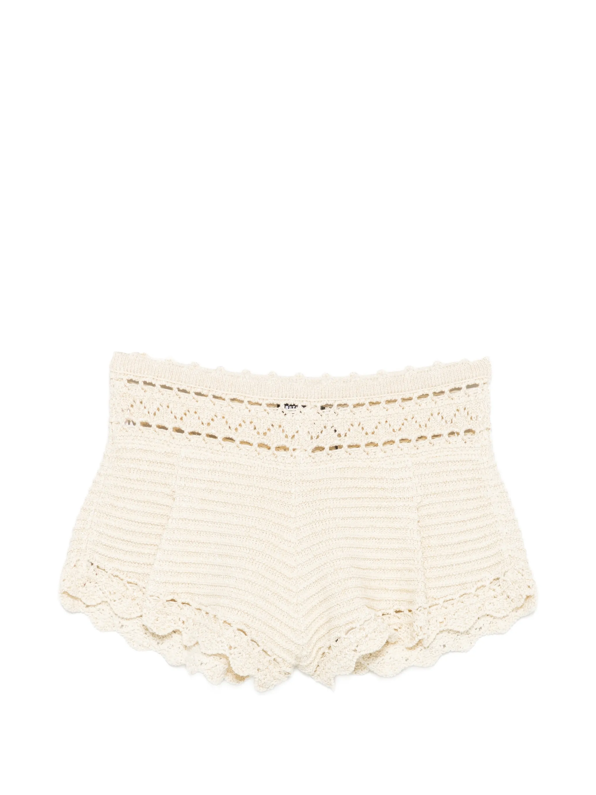 Margo metallic crochet shorts