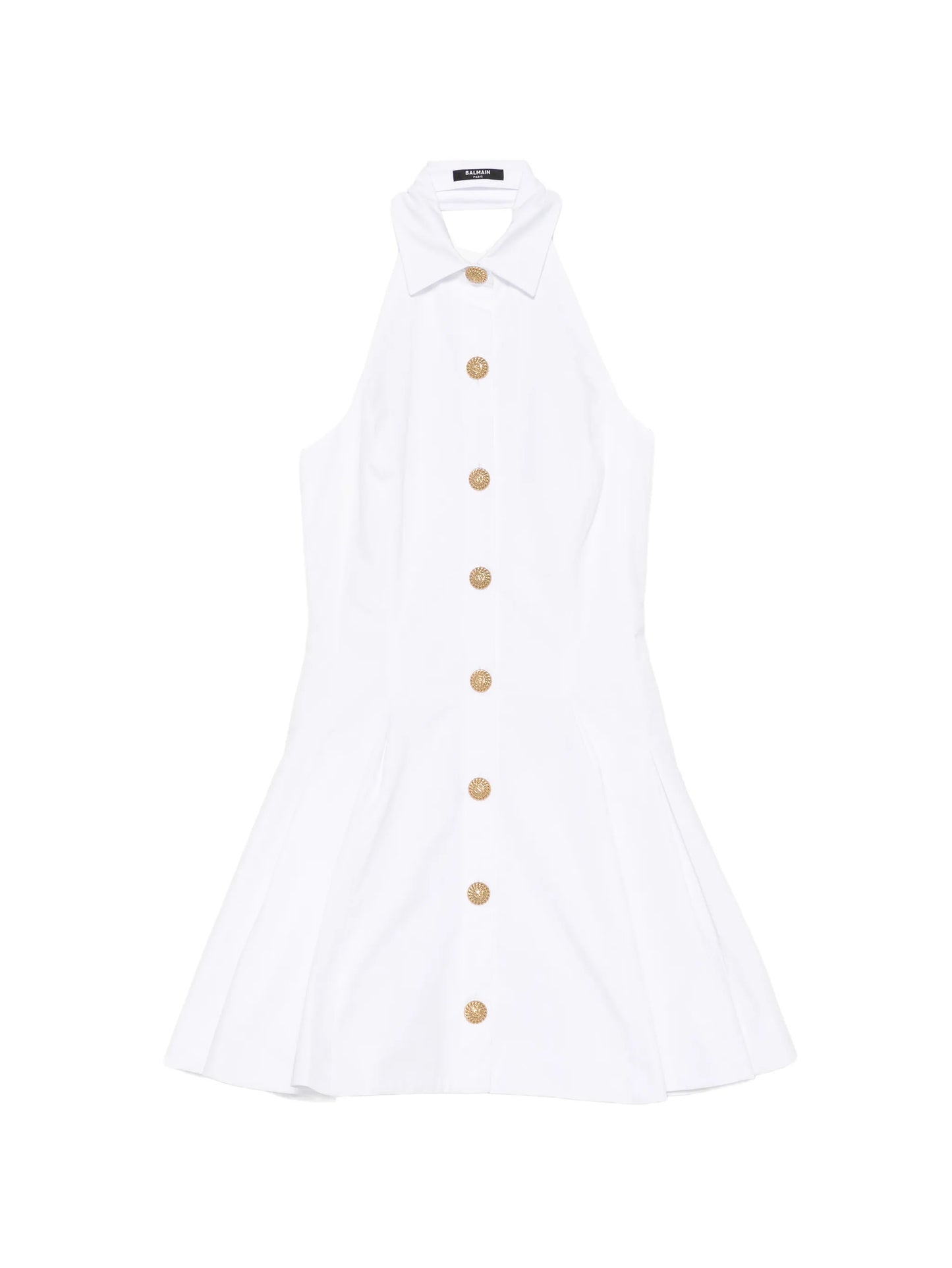 buttoned poplin dress