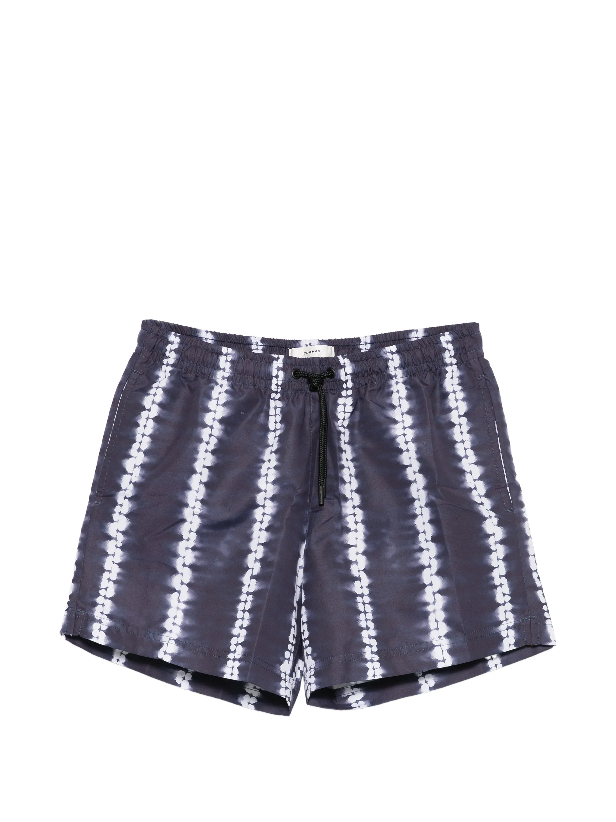Shibori stripe swim shorts