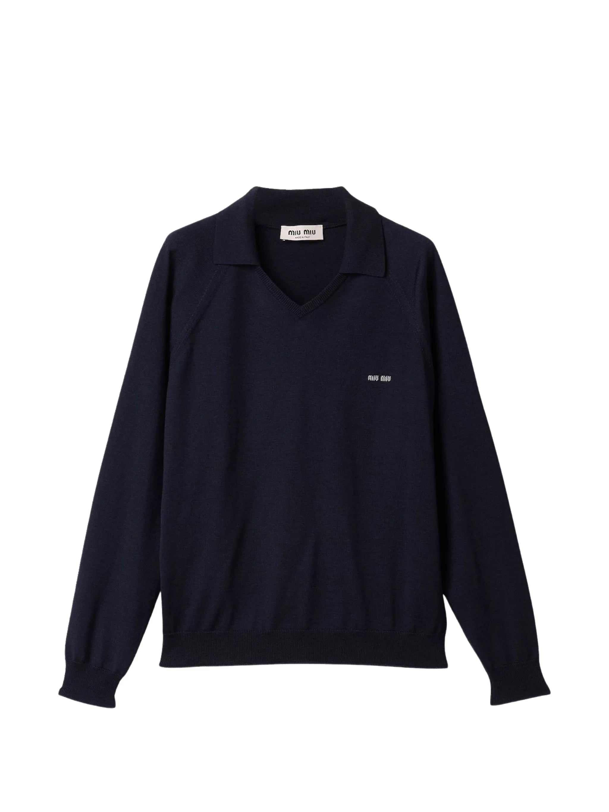 knit collar sweater