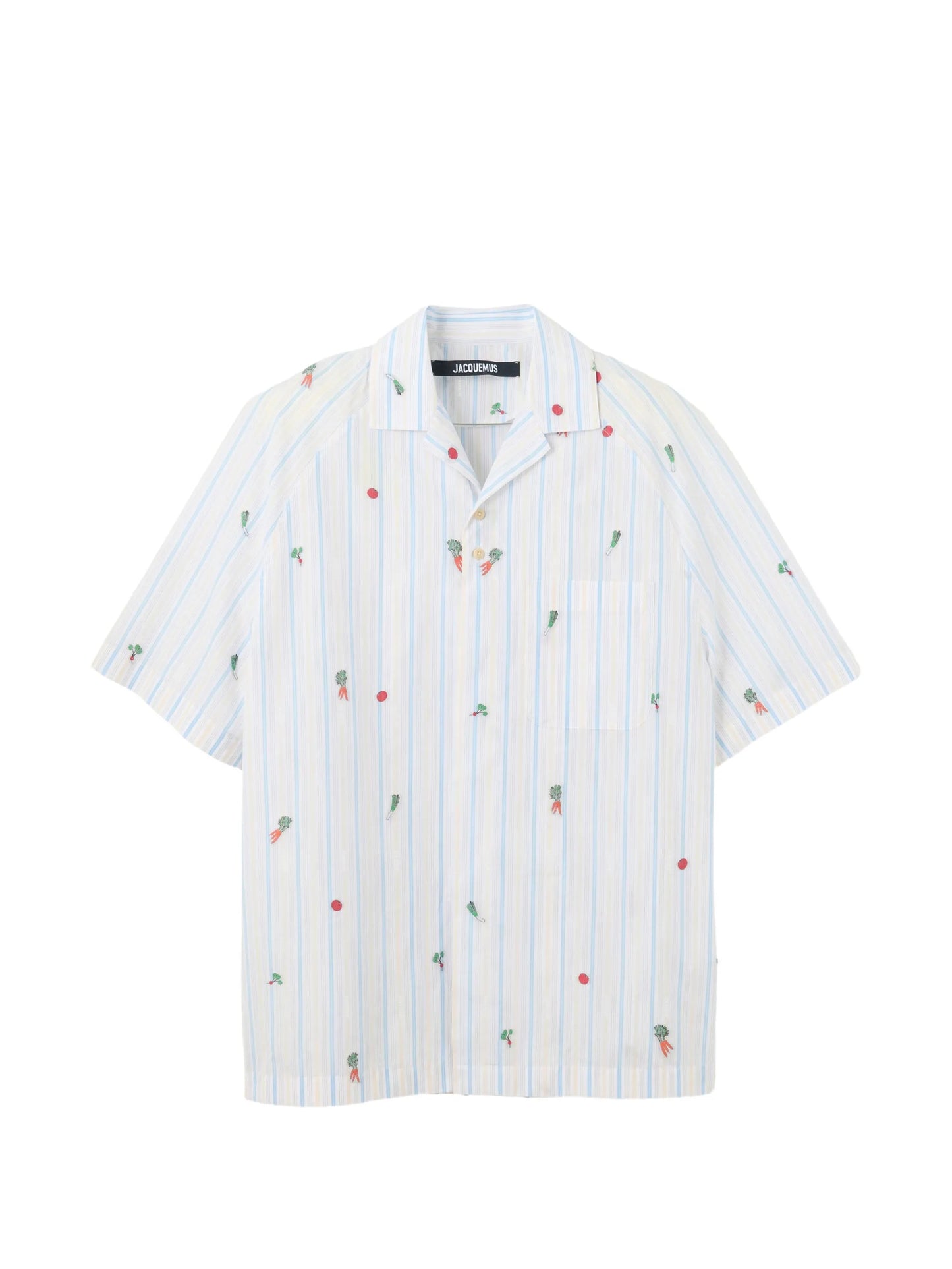 striped embroidered shirt