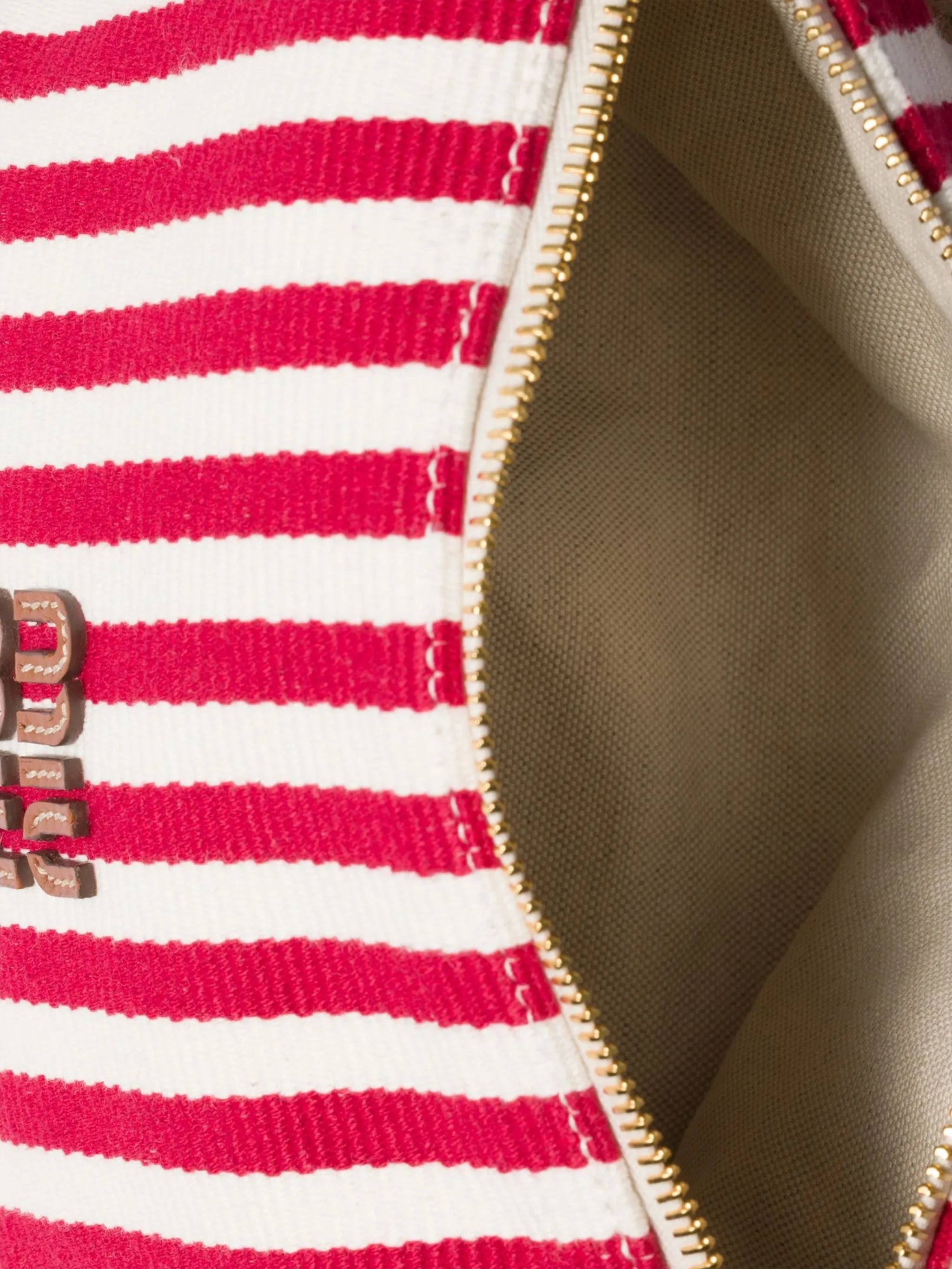 striped rope-handle mini bag