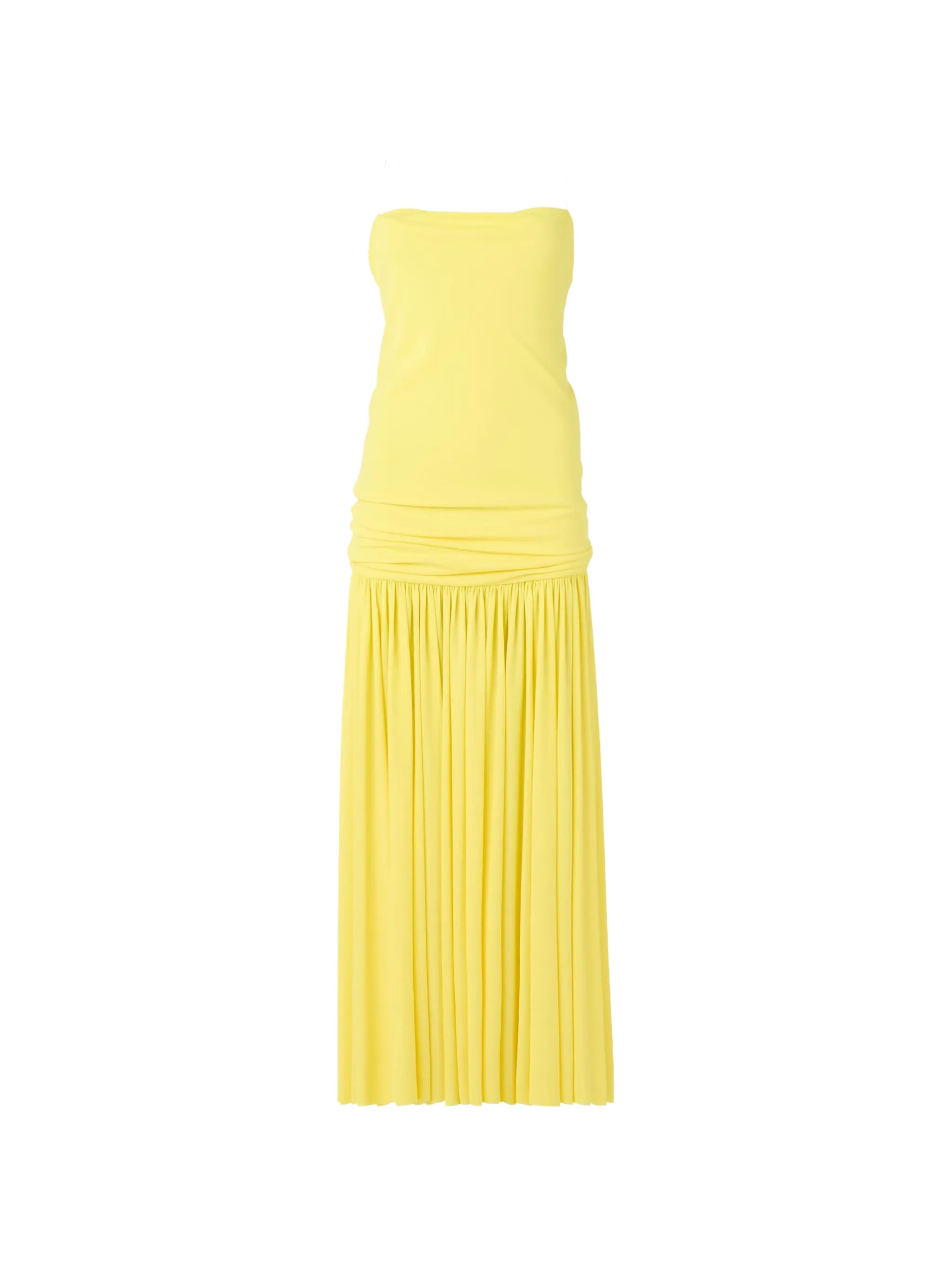 cross-back gathered dress