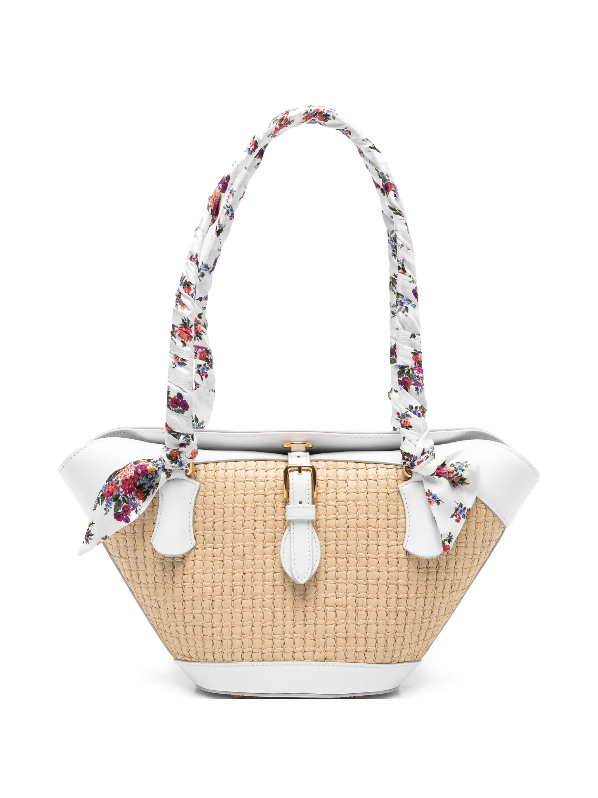 floral-handle tote bag
