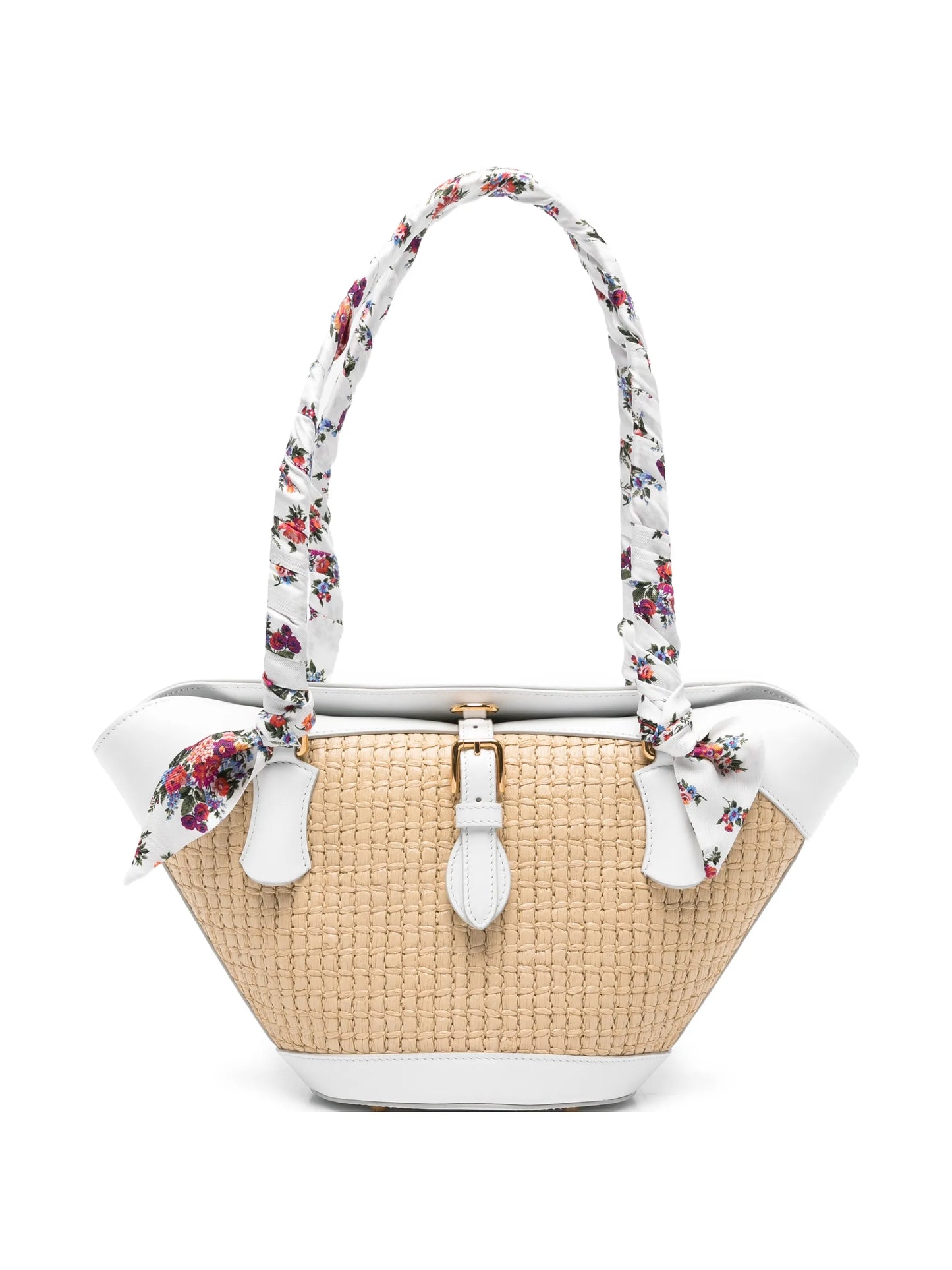 floral-handle tote bag