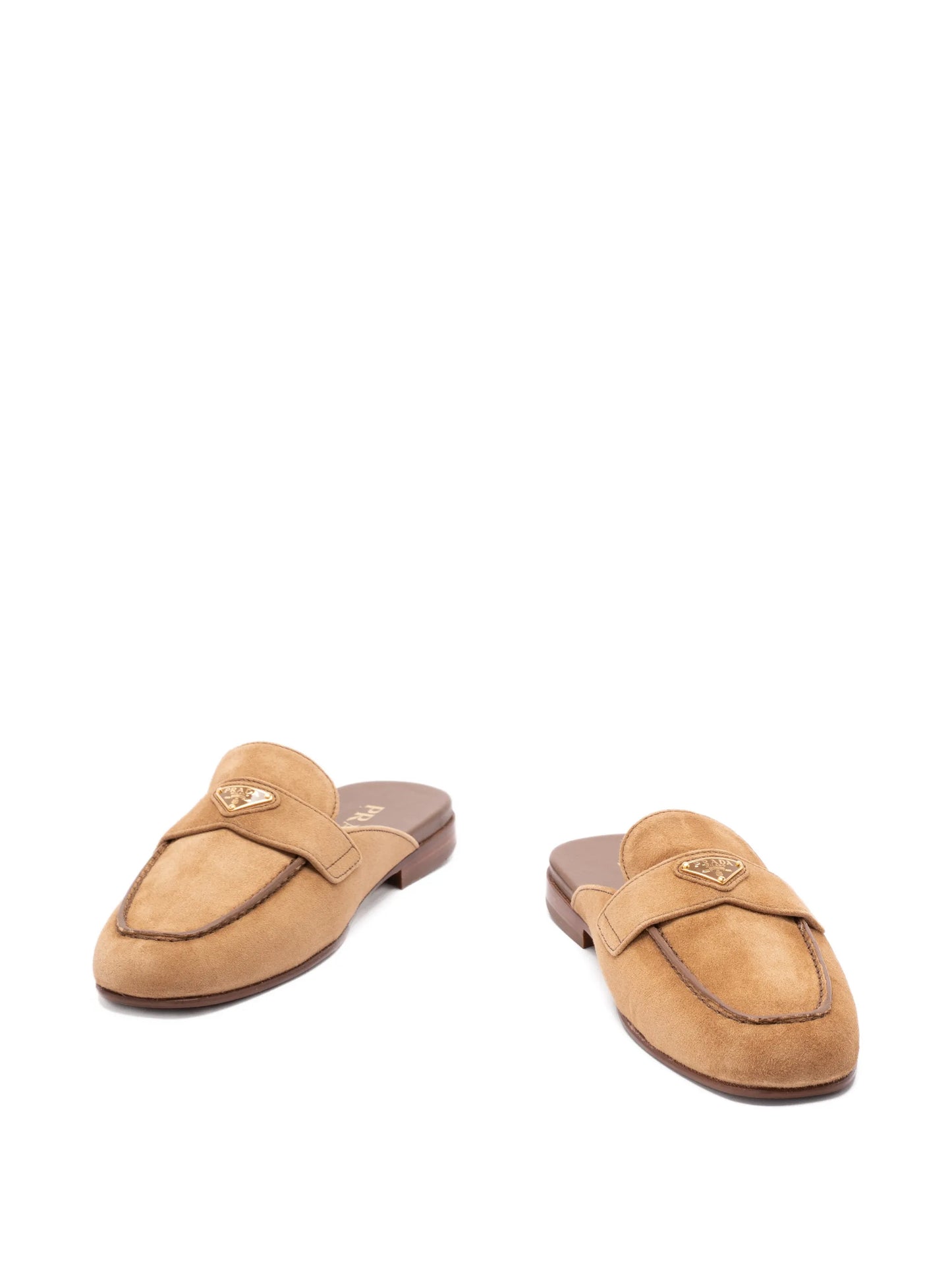 logo-plaque flat mules
