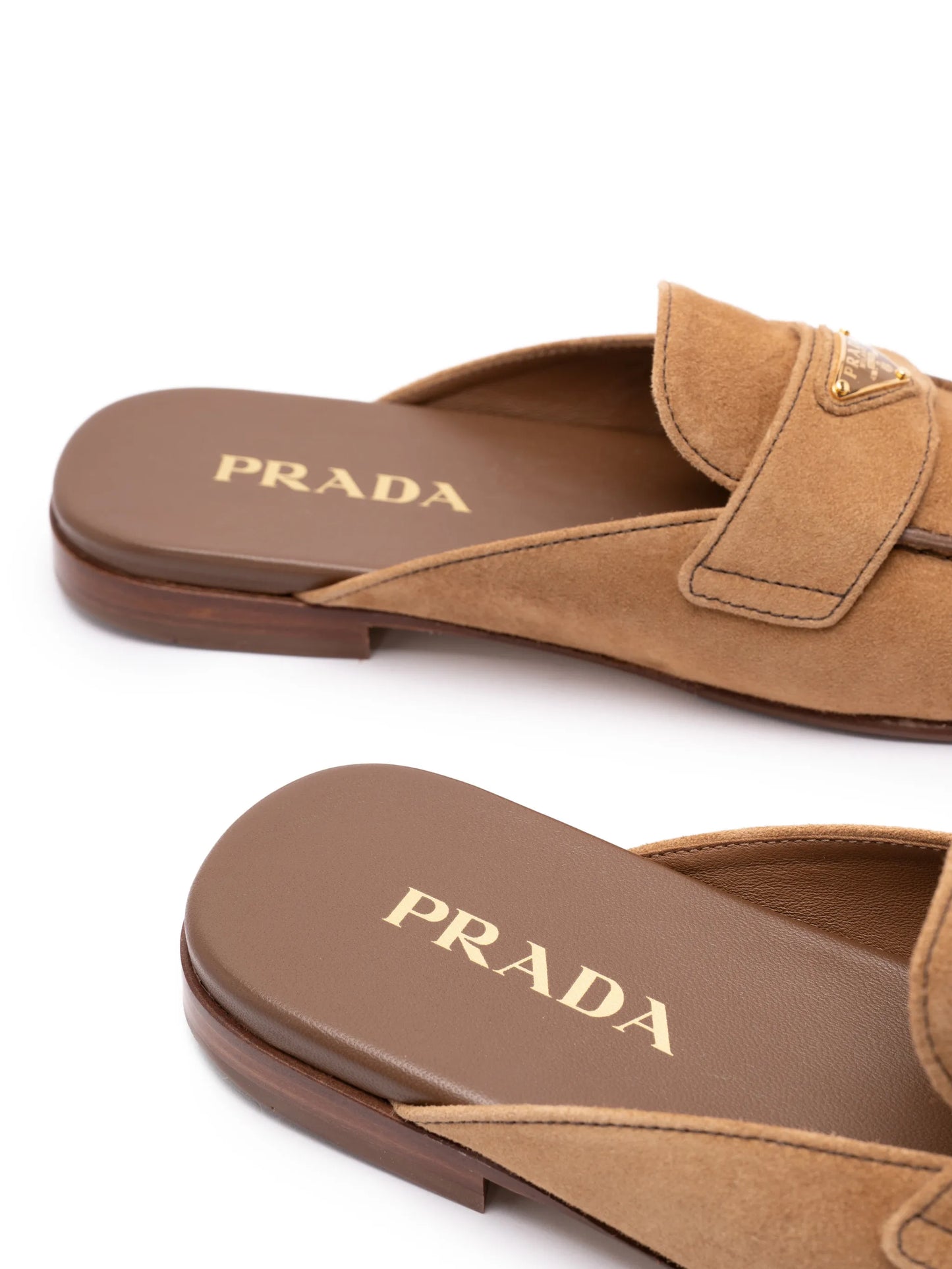 logo-plaque flat mules