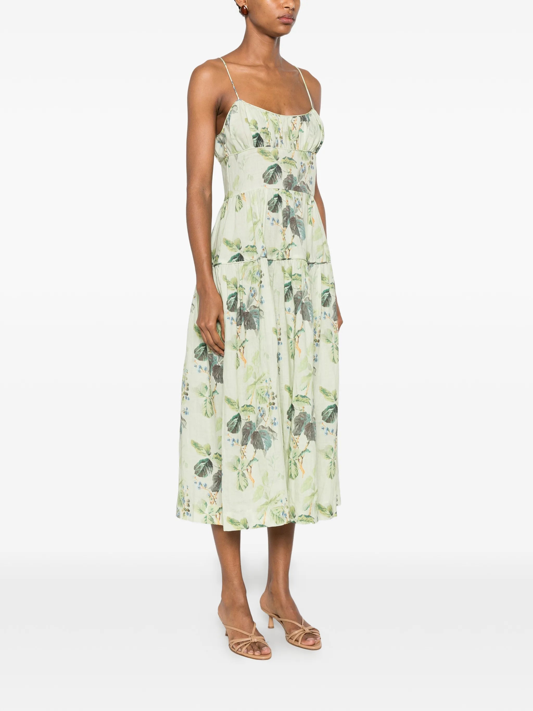 Benoit floral-print midi dress
