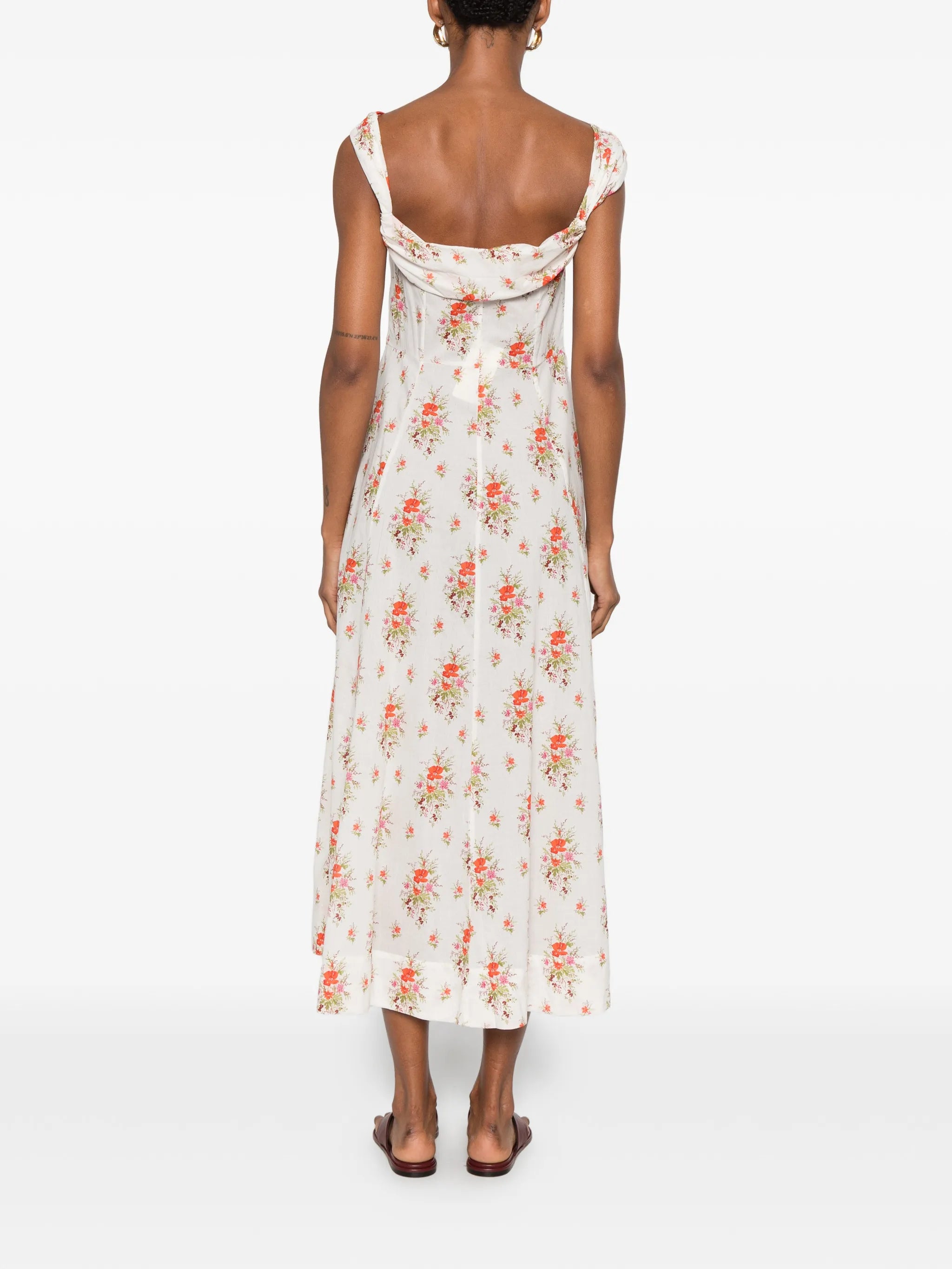 Clea floral-print midi dress