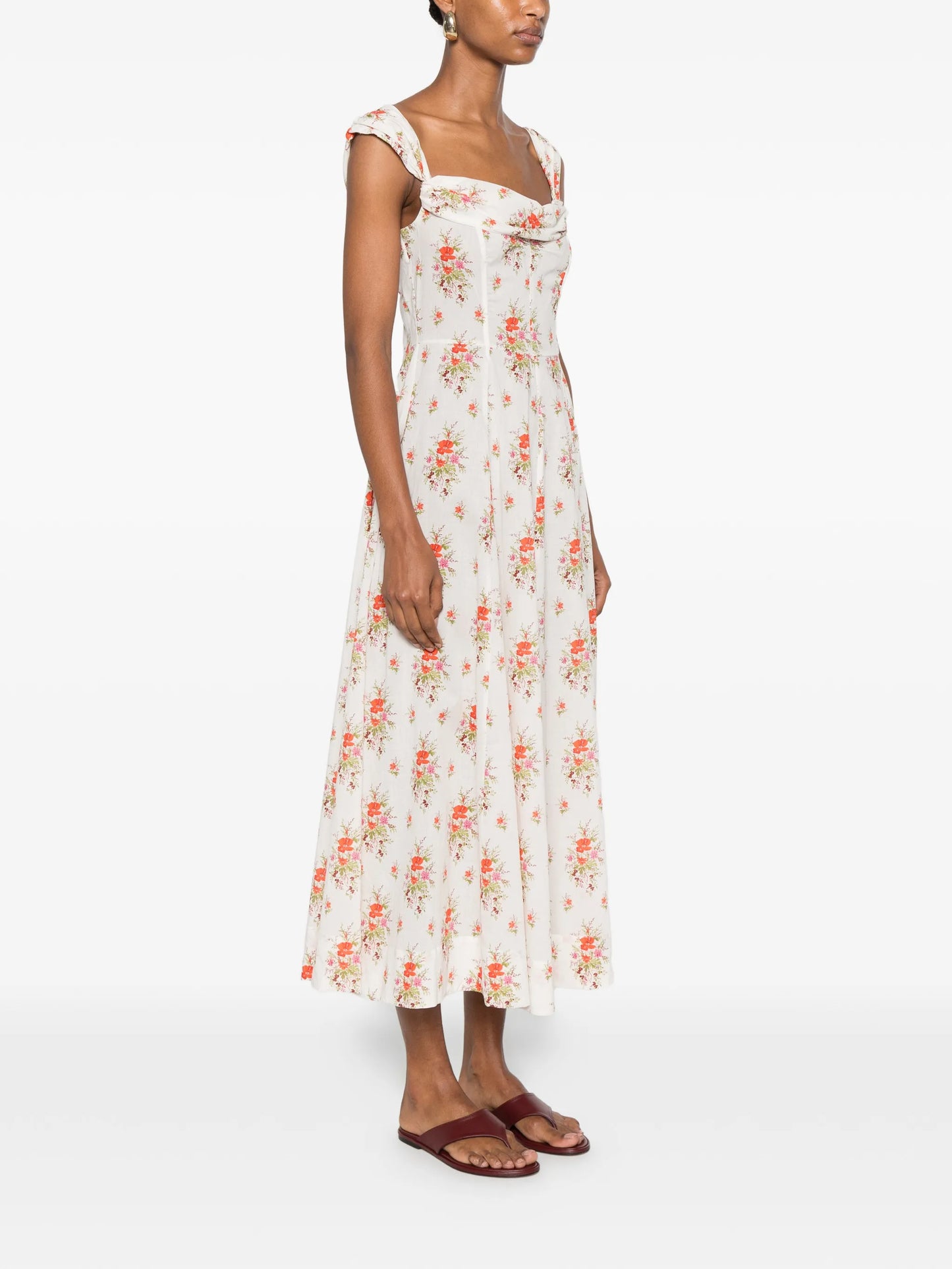 Clea floral-print midi dress
