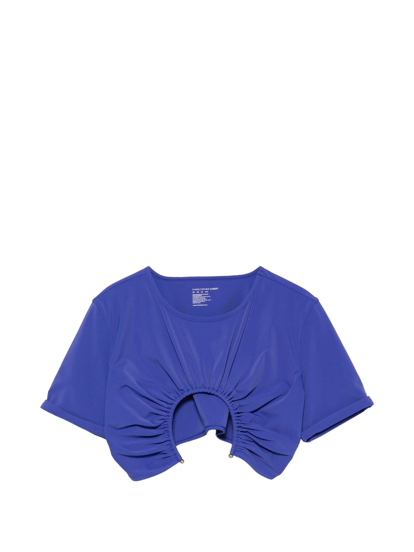 U-prong short-sleeve top