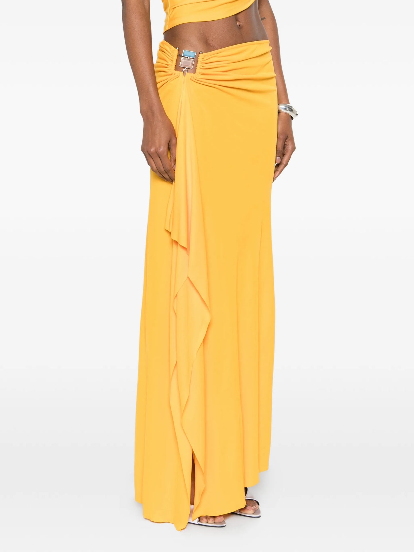 Bezel Quartz maxi skirt