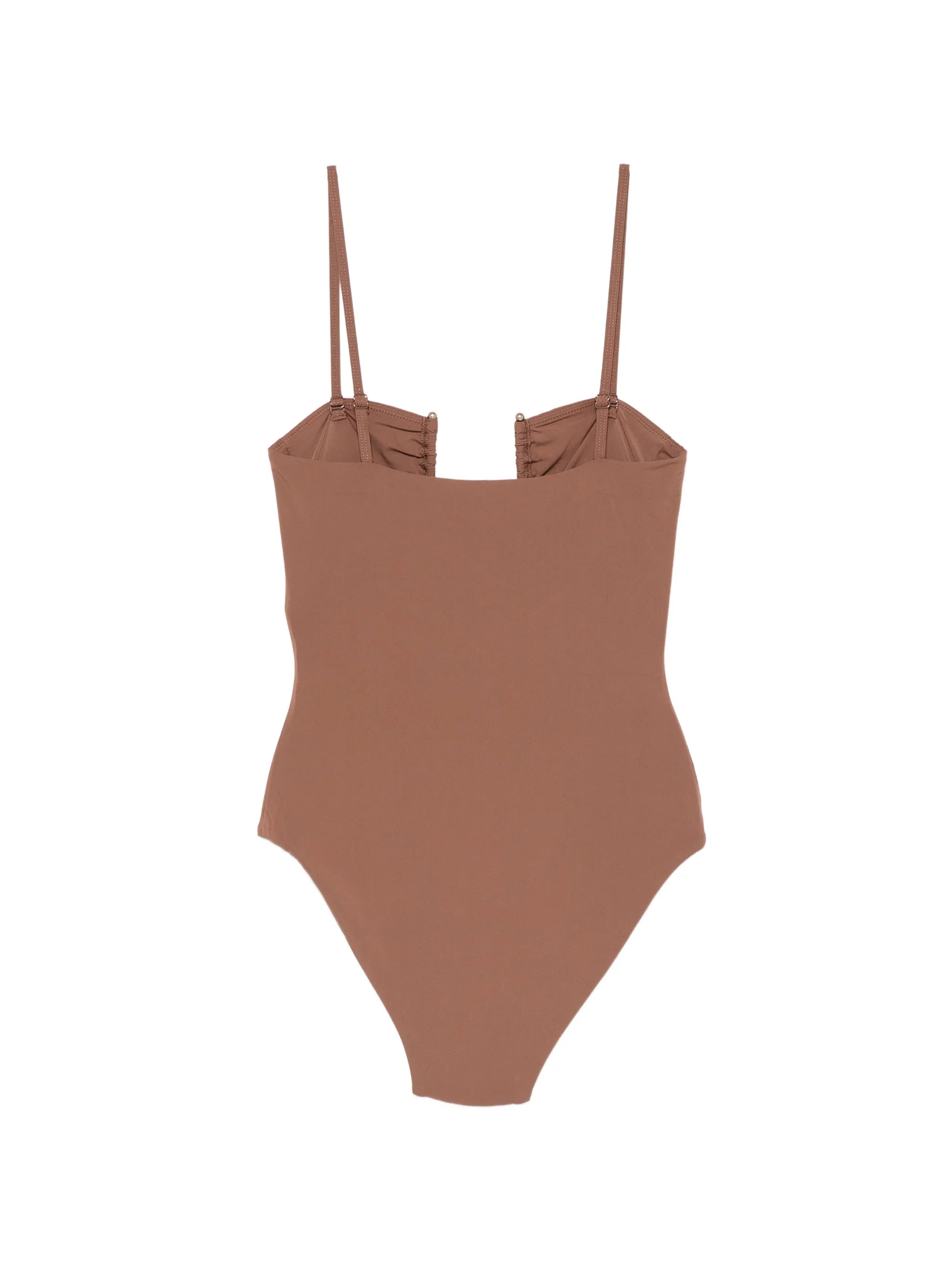 Arced ruched swimsuit