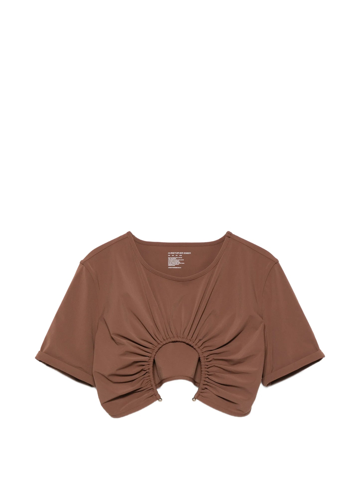 U-prong ruched top