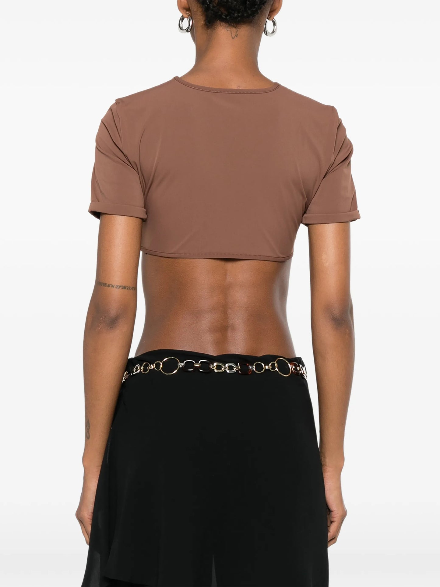 U-prong ruched top
