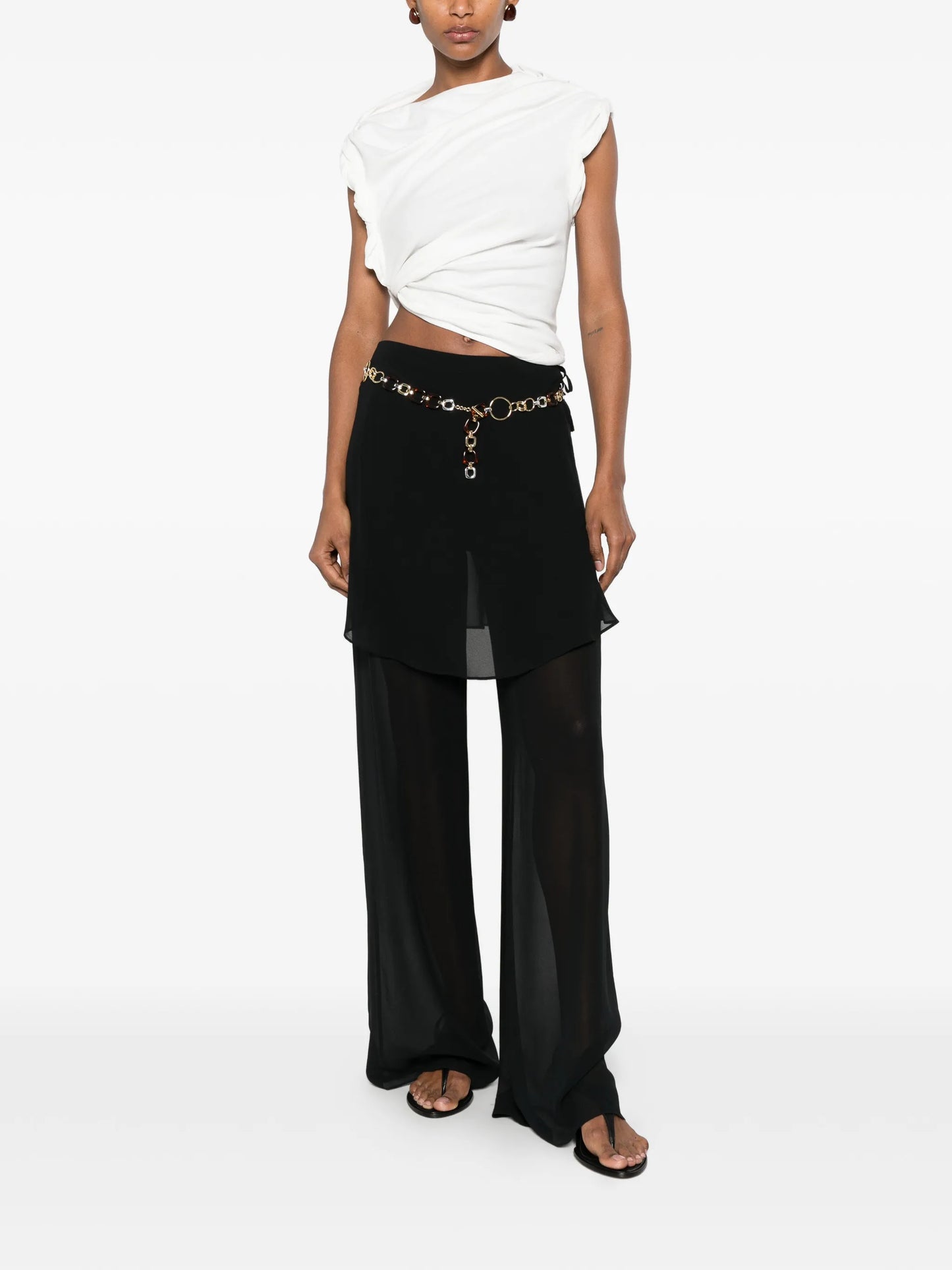 Mirador sarong belted palazzo pants