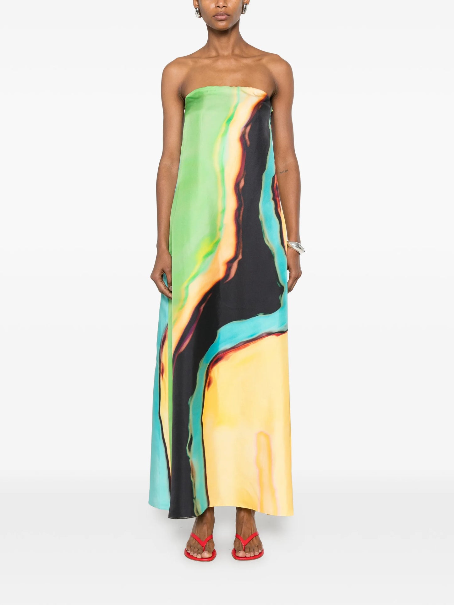 Aura strapless maxi dress