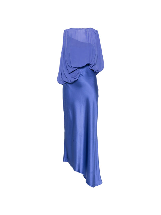 Cumulus draped midi dress
