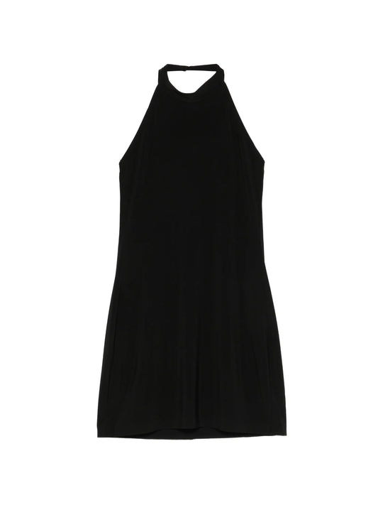 halterneck mini dress