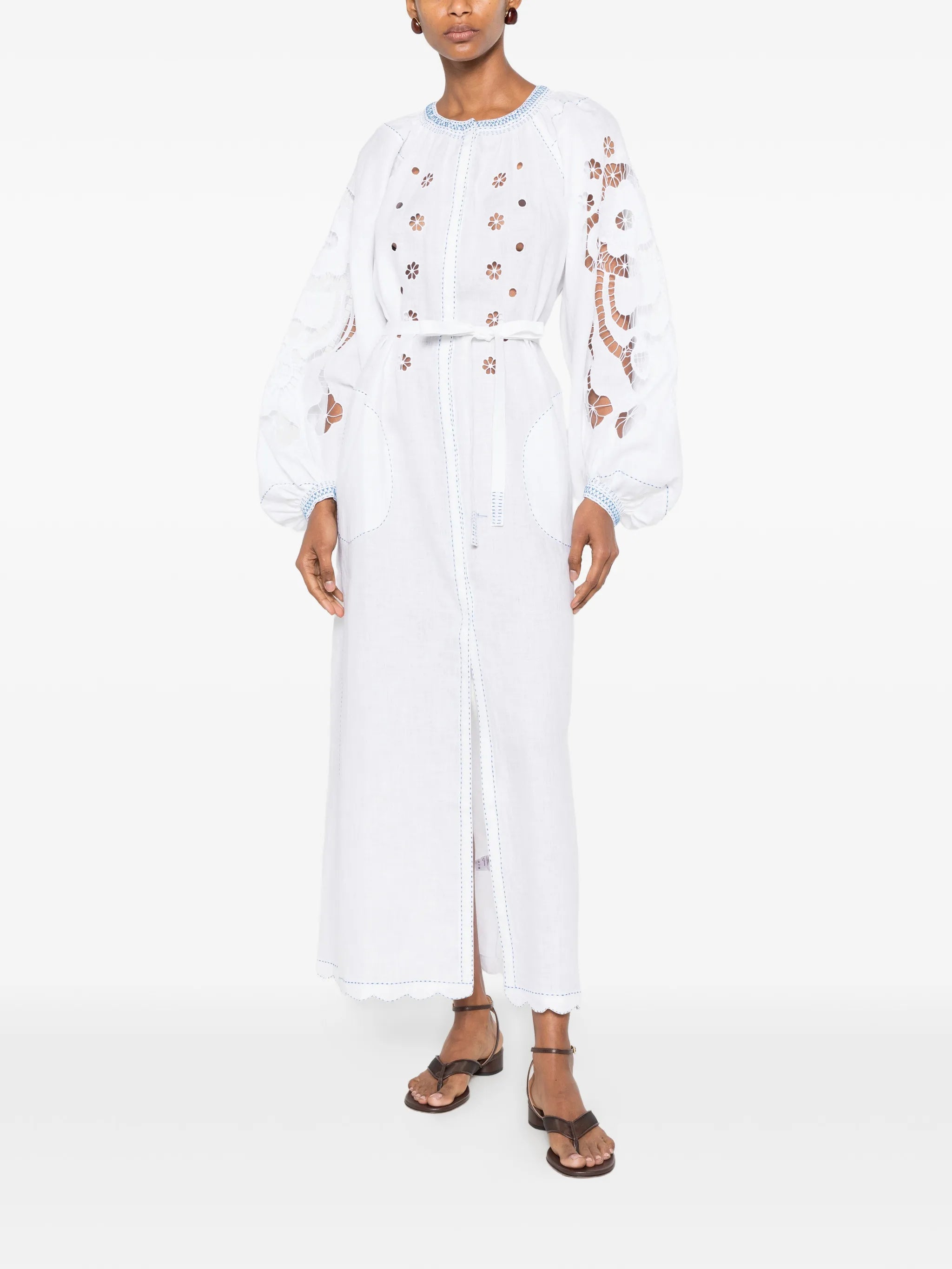 Babylon embroidered cut-out dress