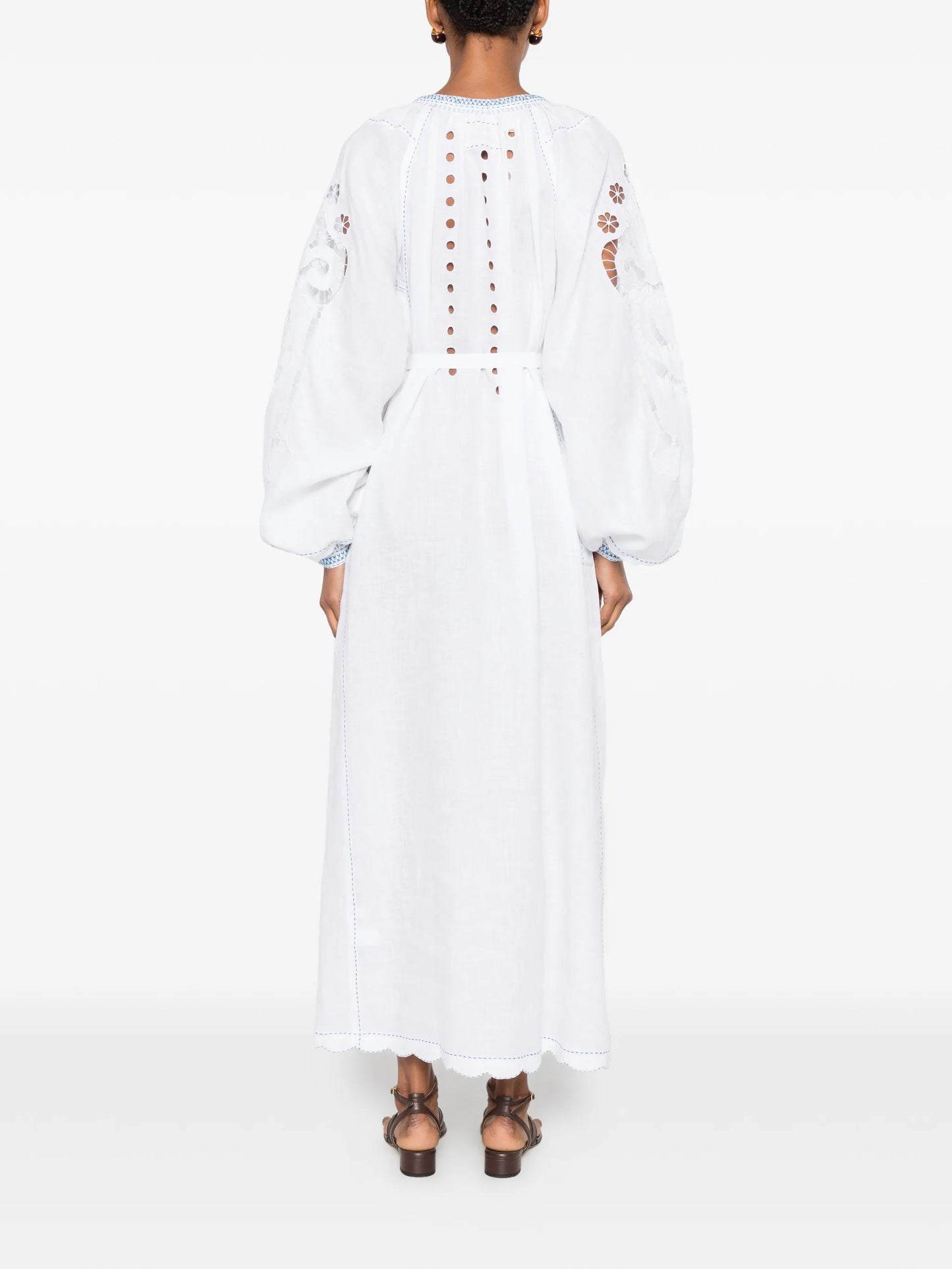 Babylon embroidered cut-out dress