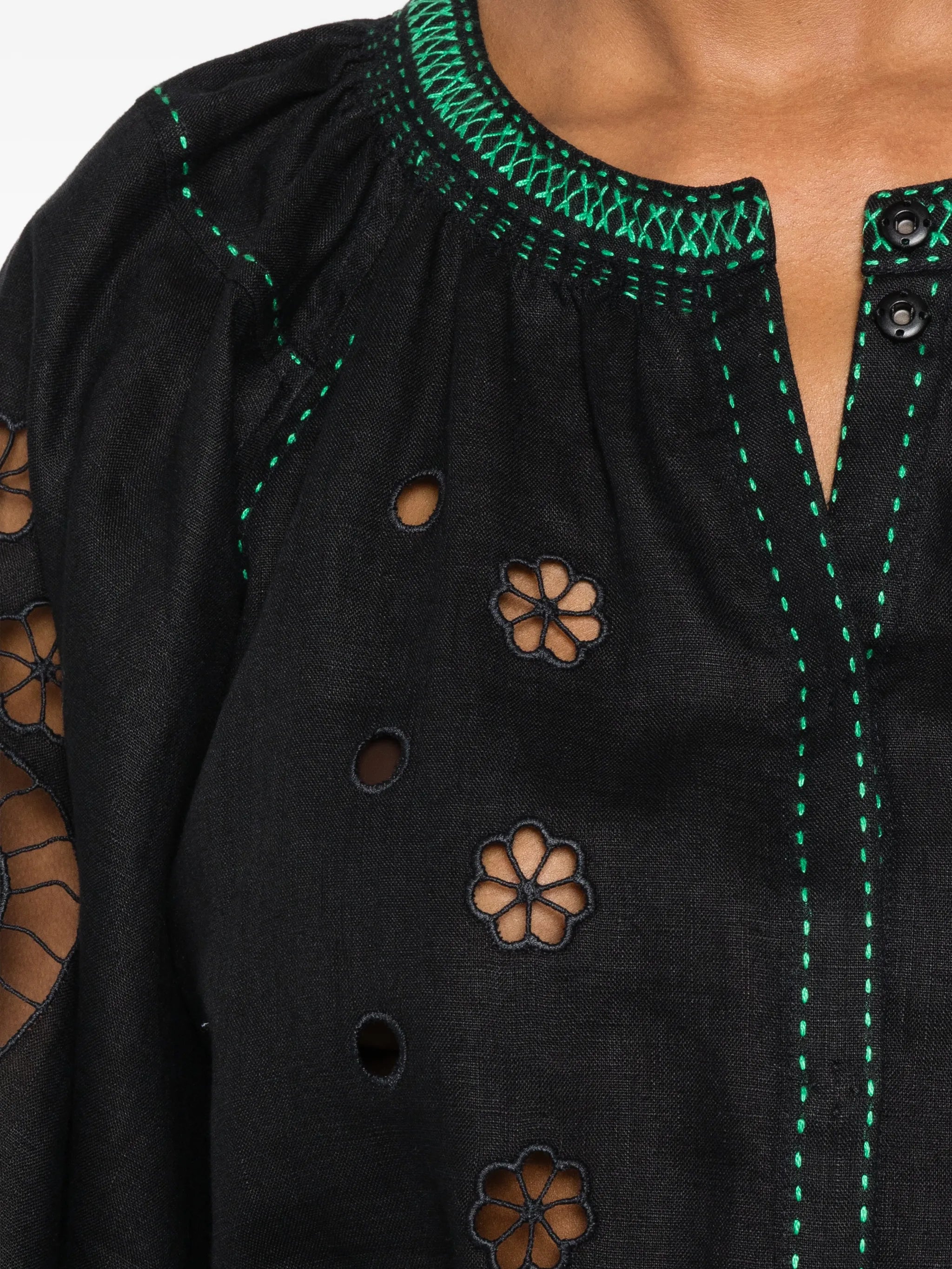 Babylon embroidered midi dress