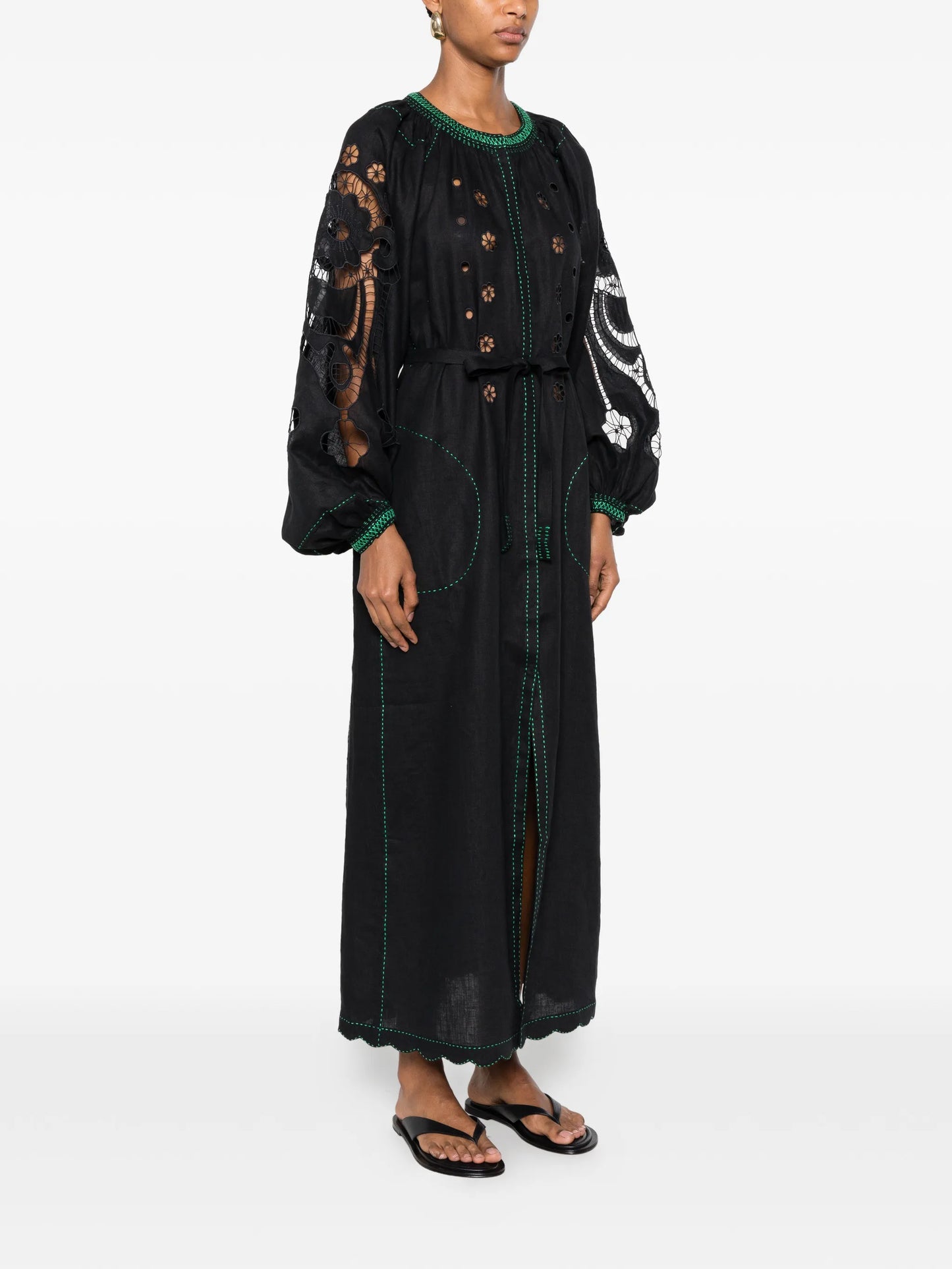 Babylon embroidered midi dress
