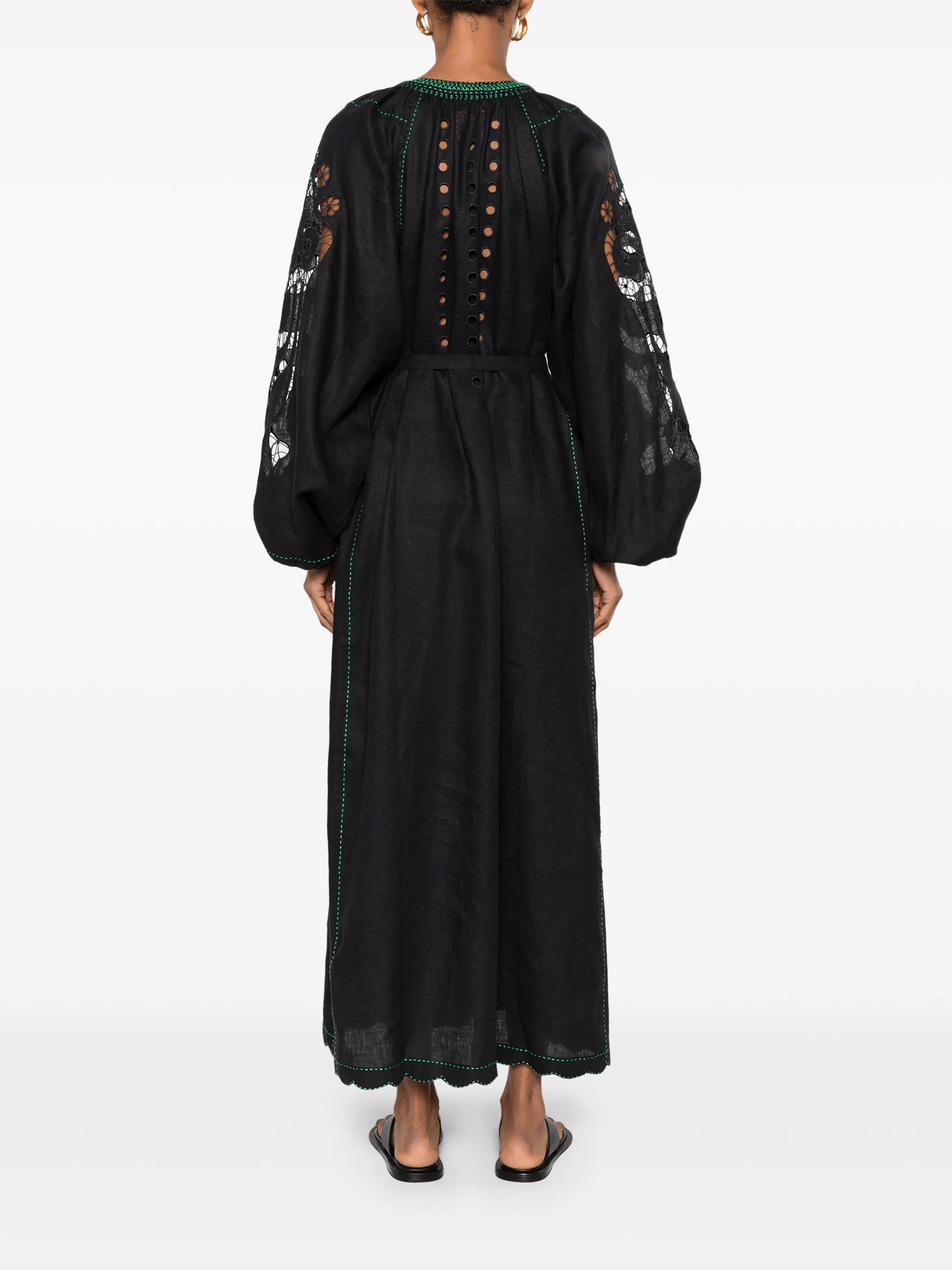 Babylon embroidered midi dress