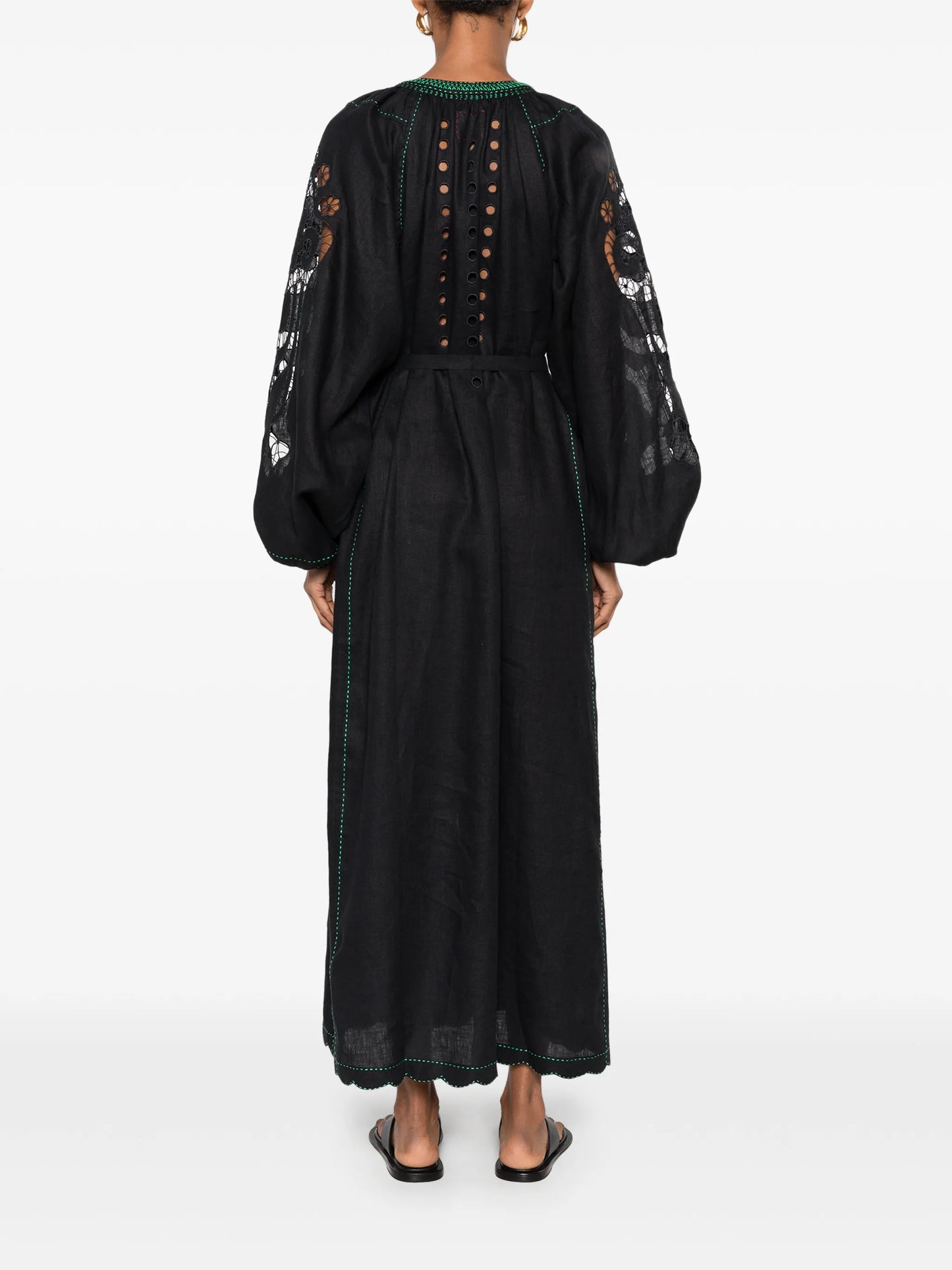 Babylon embroidered midi dress