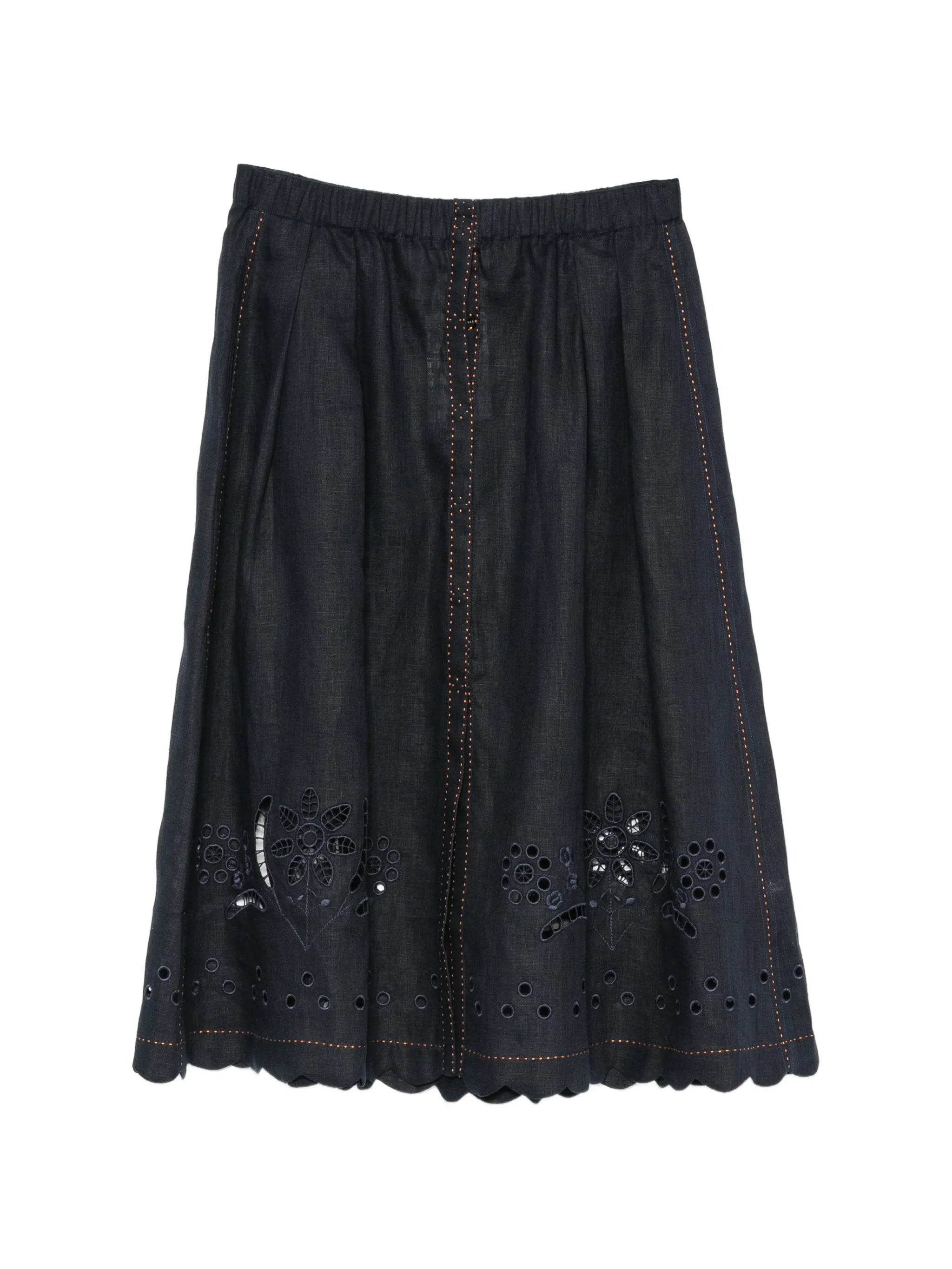Balthazar broderie-anglaise midi skirt