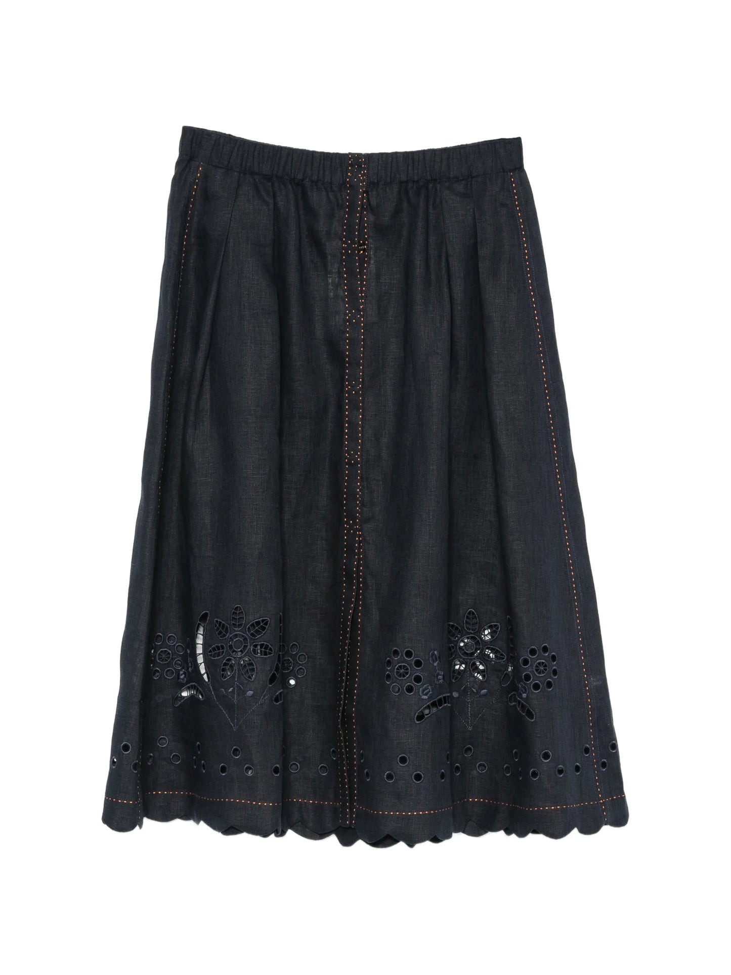 Balthazar broderie-anglaise midi skirt