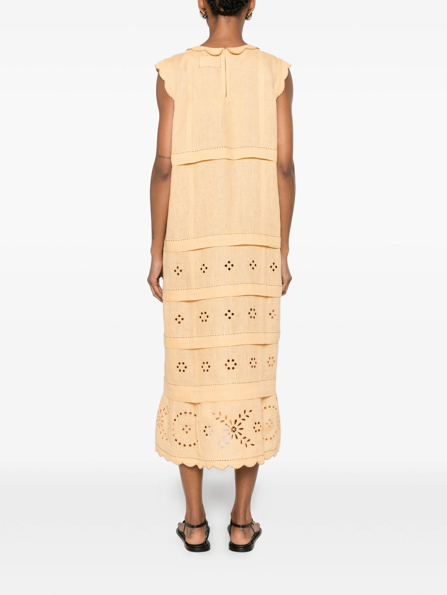 Kiki broderie midi dress