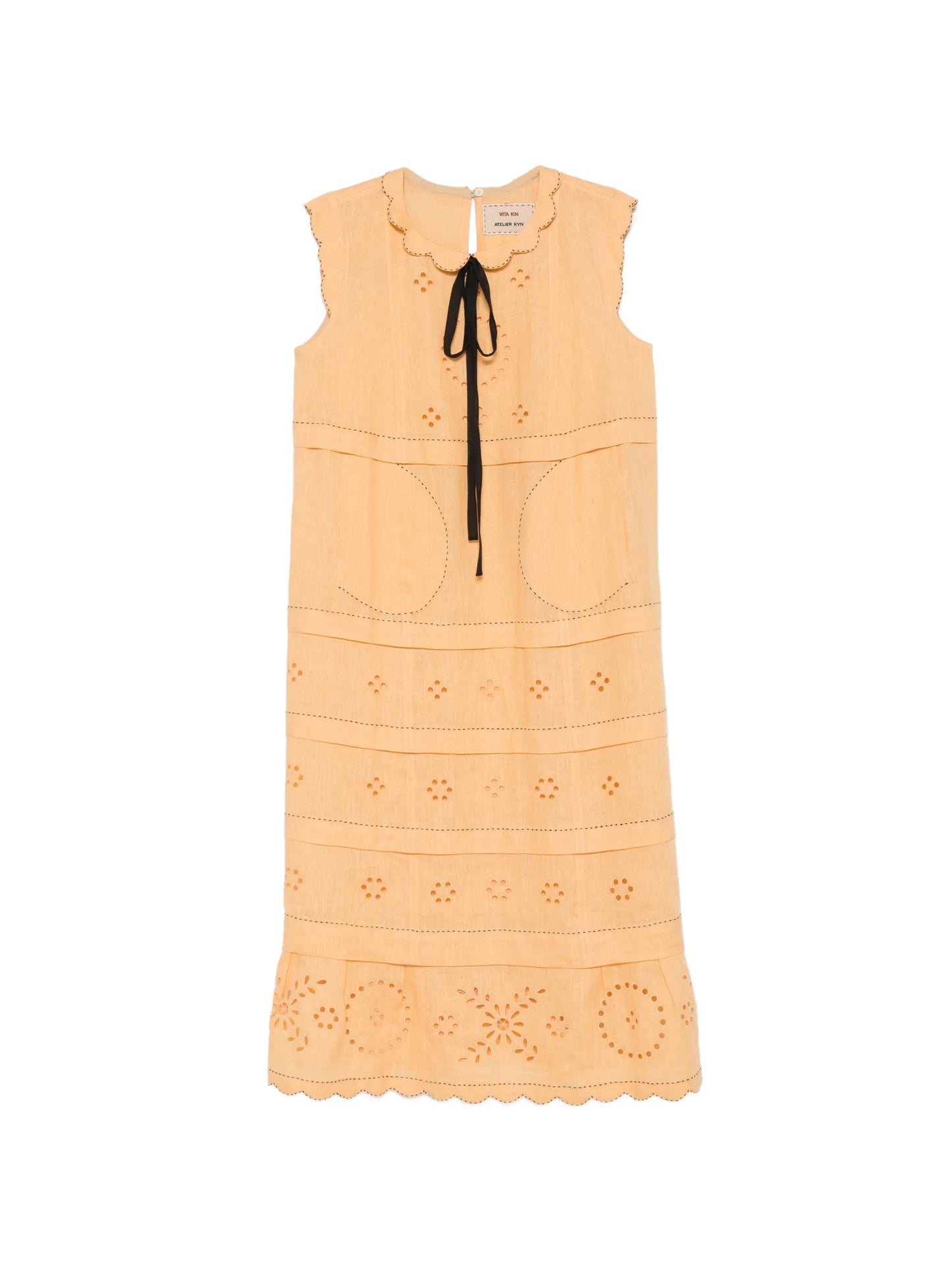 Kiki broderie midi dress